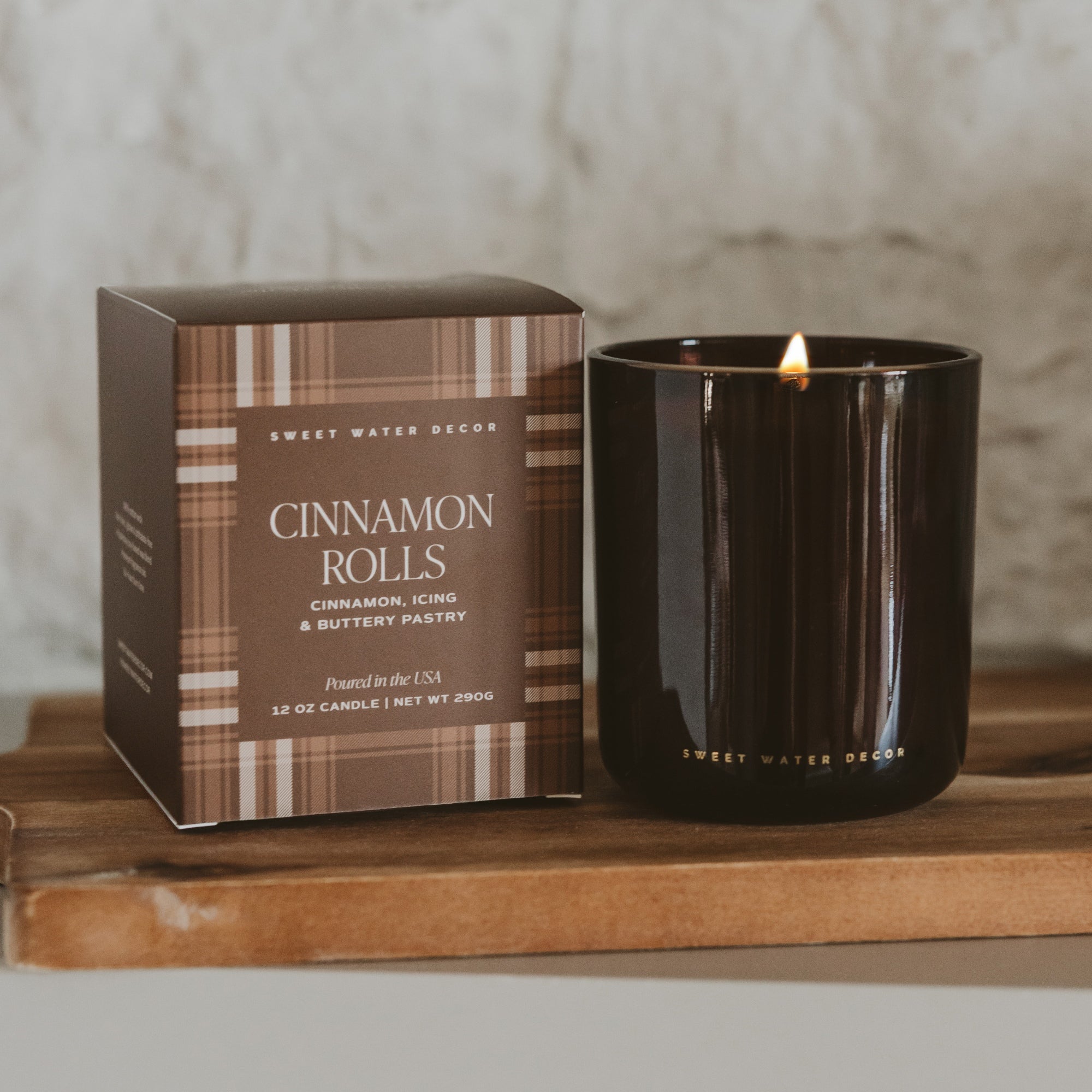 Cinnamon Rolls Soy Candle - Boxed Amber Jar, 12 oz - view 1