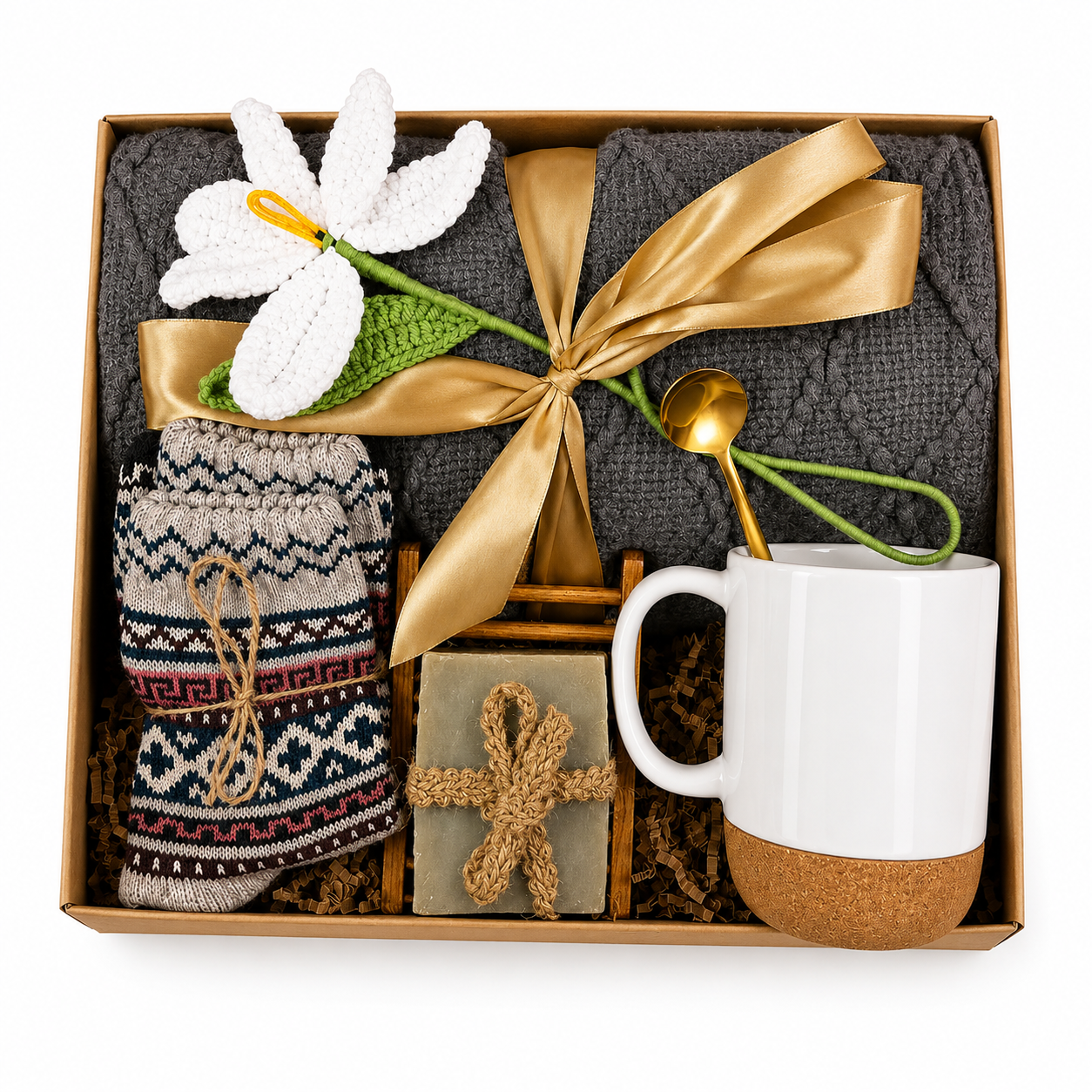 Cozy Birthday Gift Box for Her - Self Care Spa Gift Set