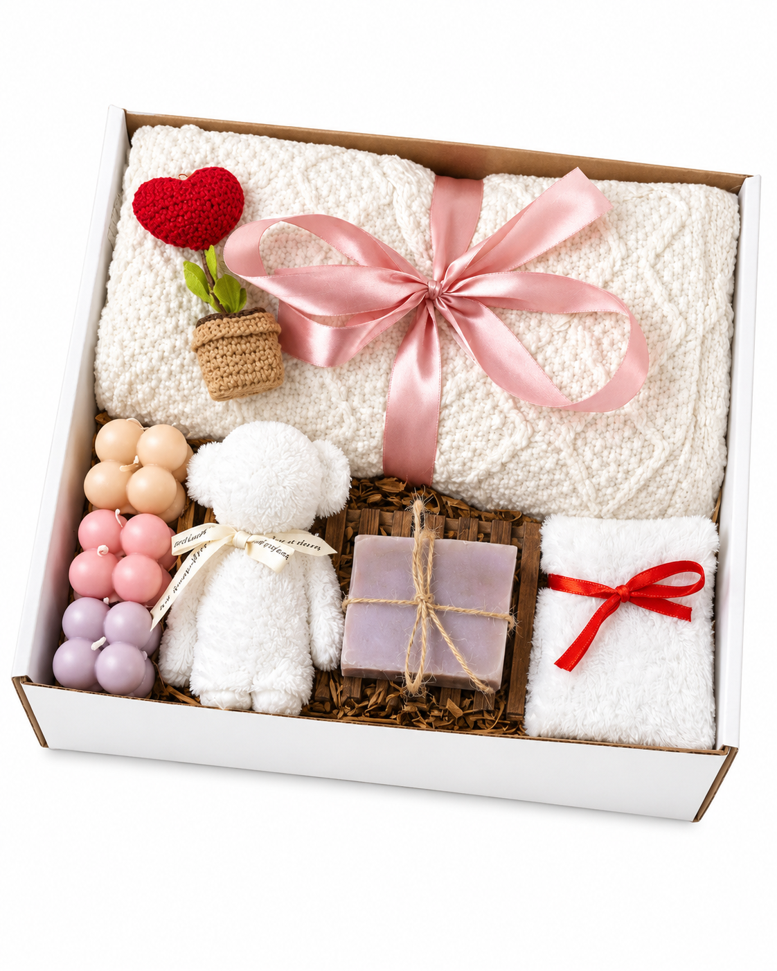 Cozy Blanket Gift Box Large Self Care Set