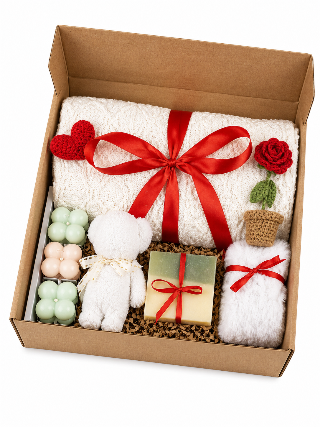Cozy Blanket Gift Box Large Self Care Set