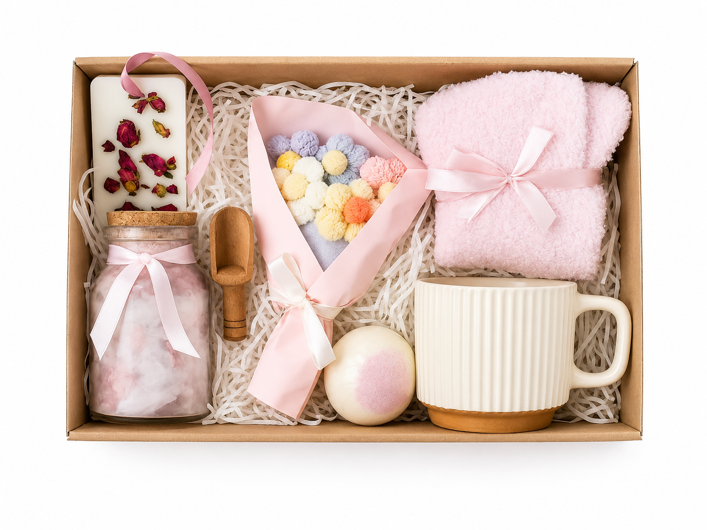 Sympathy Gift Box – Comfort Healing Spa Set with Candle, Socks, Mug