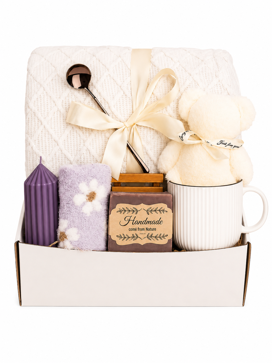 π―οΈ Cozy Gift Box for Women β Blanket Care Package & Self Care Gift