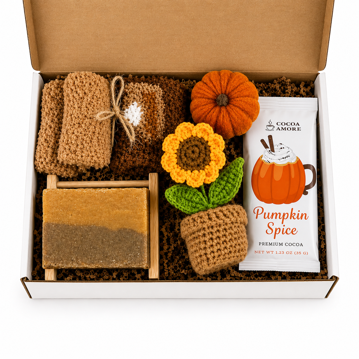 Cozy Fall Gift Box for Her, Autumn Care Package, Hot Cocoa Gift, Thinking of You Gift, Get Well Soon Gift, Fall Birthday Gift Self Care Gift