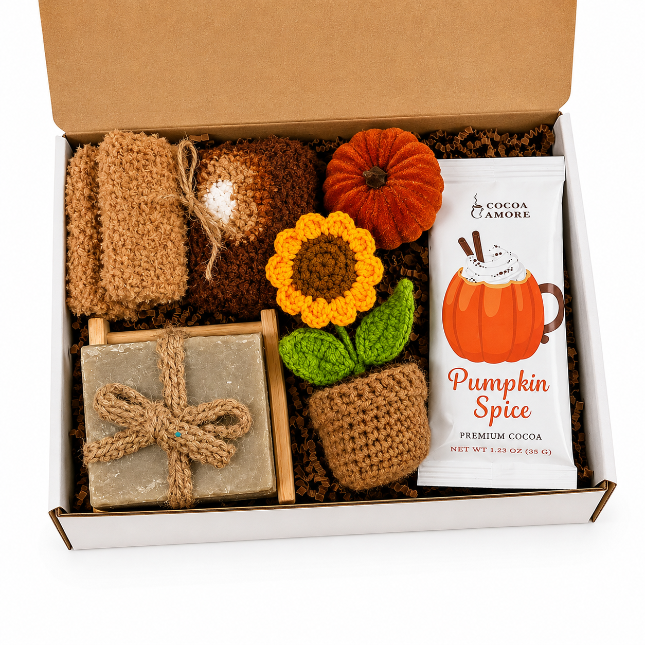 Cozy Fall Gift Box for Her, Autumn Care Package, Hot Cocoa Gift, Thinking of You Gift, Get Well Soon Gift, Fall Birthday Gift Self Care Gift