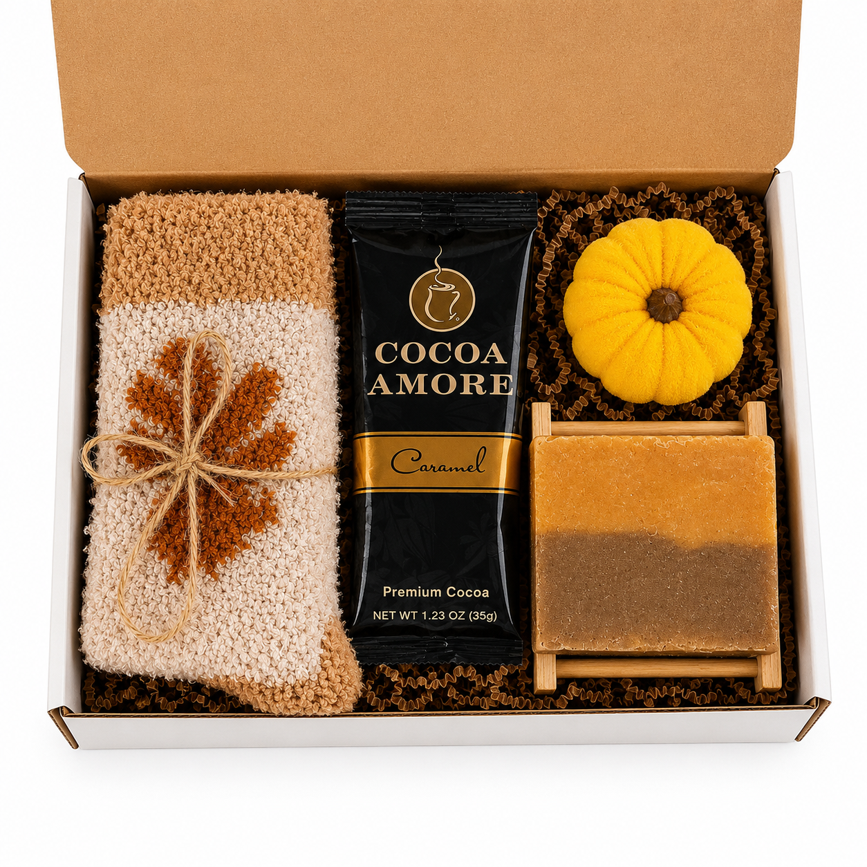 Cozy Fall Gift Box for Her, Autumn Care Package, Hot Cocoa Gift, Thinking of You Gift, Get Well Soon Gift, Fall Birthday Gift Self Care Gift