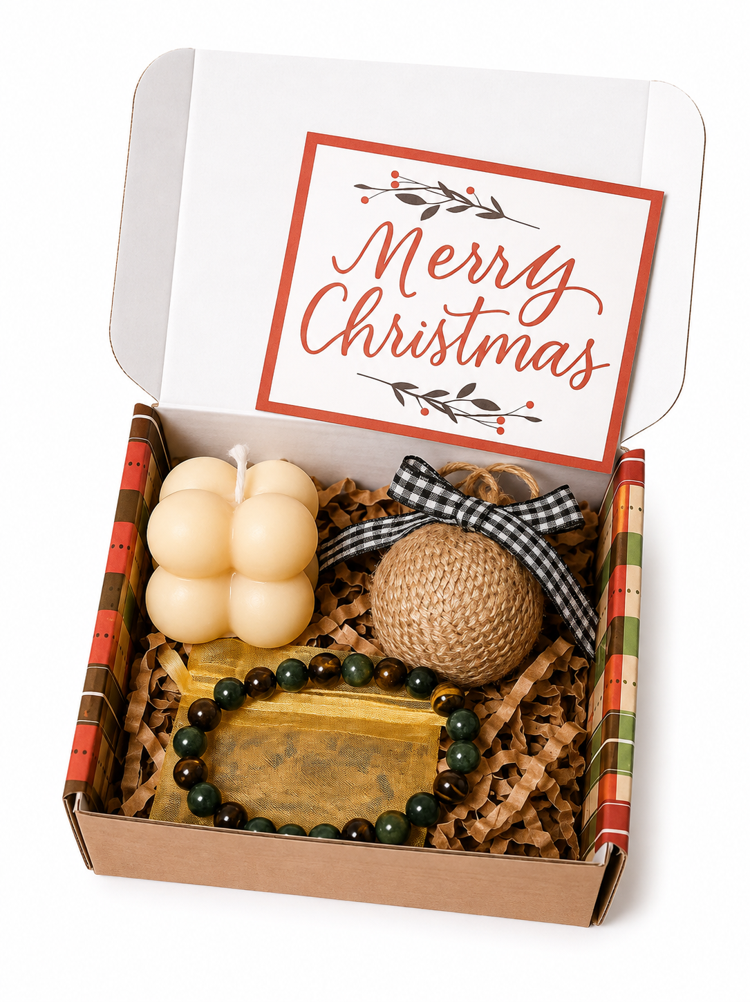 Mignonne Mini Boîte Cadeau Faite à la Main Pensée pour Toi, Boîte Cadeau de Noël Bien-être, Cadeau Réconfortant Juste Parce que pour Elle