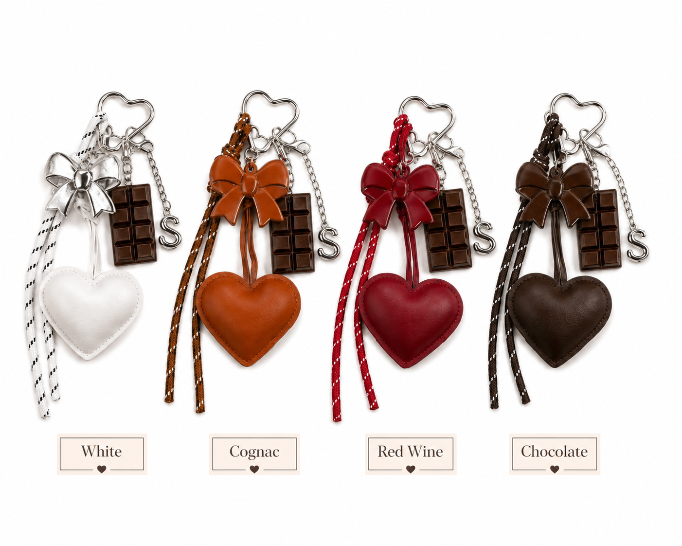 Personalized Bag Charm | Heart Purse Charm
