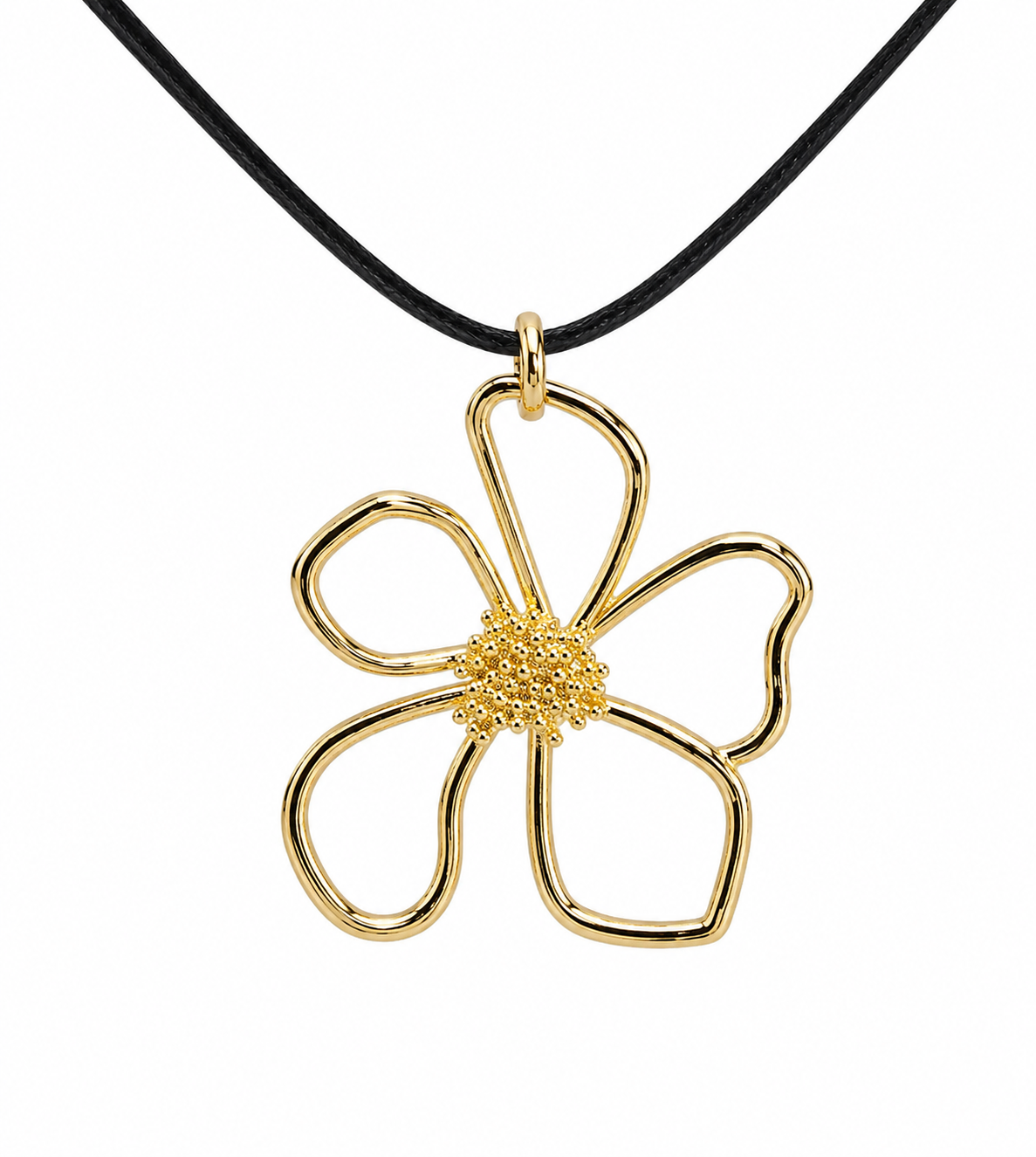 πΈ Large Flower Necklace β Boho Statement Birth Flower Pendant