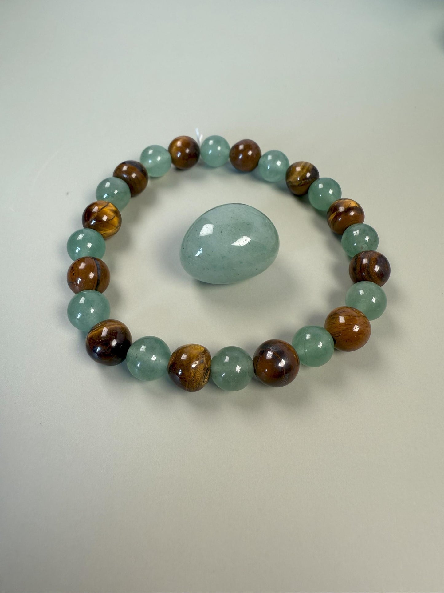 Tigers Eye Jade Protection Gemstone Chakra bracelet, Crystal for travel, for prosperity and success, Crystal gift set, Safe travels