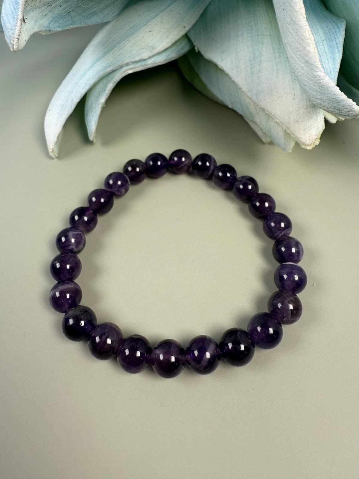Purple Amethyst bracelet, mother of groom gift, Thank you gift, Gift for sister, evil eye bracelet, friendship bracelet, gemstone bracelet, mom bracelet, Gift for aunt, Protection bracelet, estate jewelry, lapis lazuli, 30th birthday, 30th birthday gift, Big sister gift