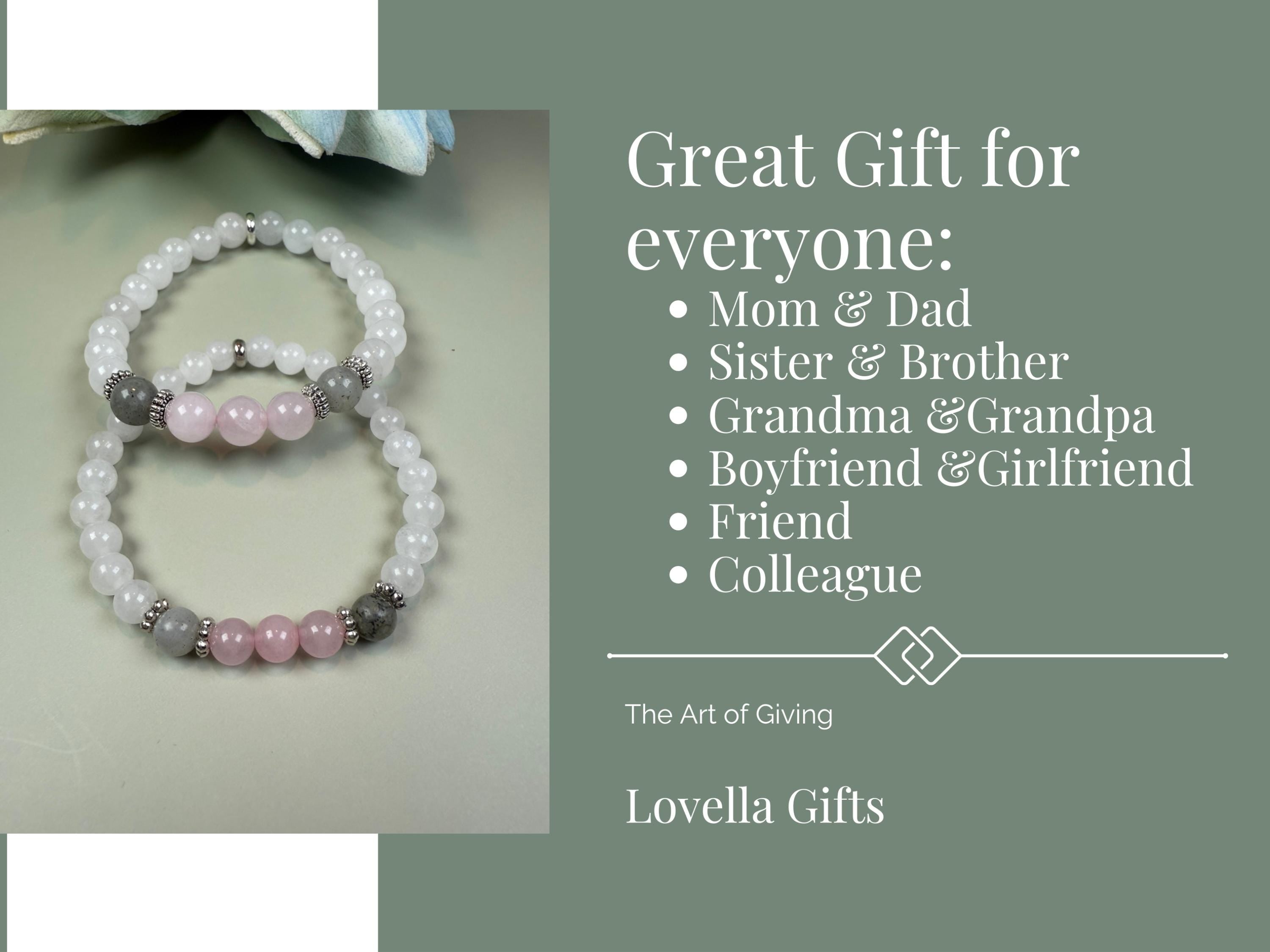 Matching bracelets Gift Mother Daughter Bracelet Set Family Reunion Labradorite jewelry Birthday Gift for Daughter Mothers Day Gift for Wife