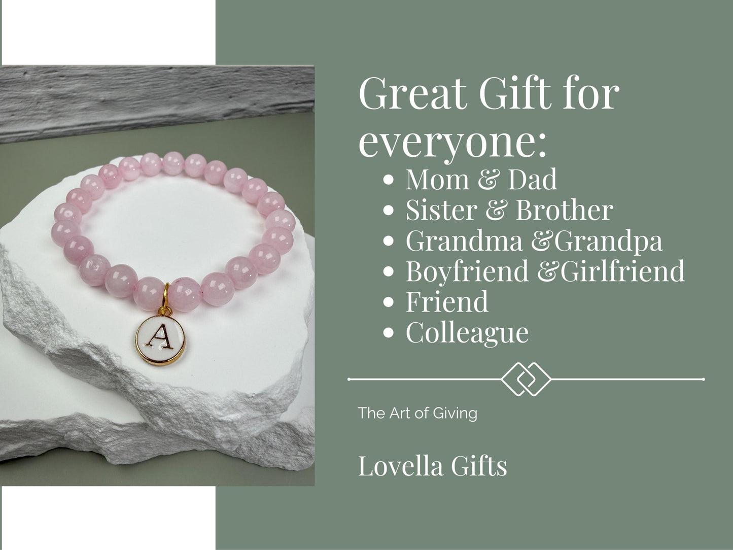 Personalized Bracelet for Women Initial Bracelet Name Birthstone Bracelet for Women Custom Name Bracelet for Mom Customized Bracelet Gift