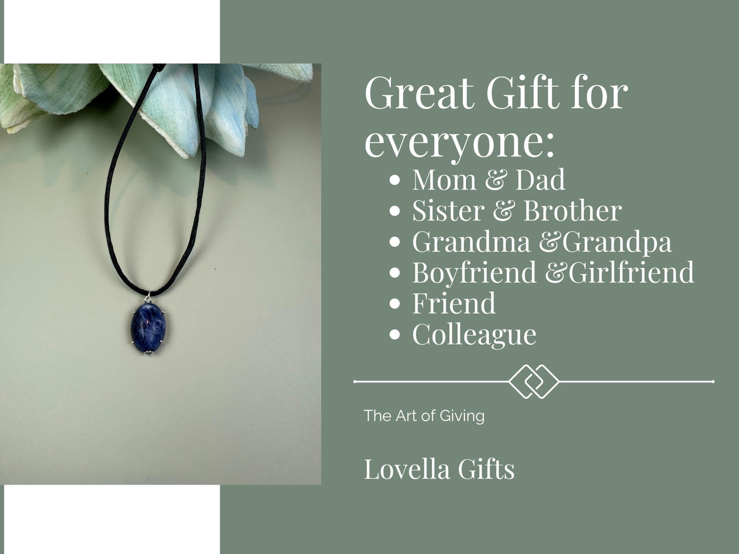 Lapis Lazuli Necklace, Lapis Zoisite, Protection necklace, Lapis Lazuli, Y2K necklace, Moving away gift, daughter in law gift