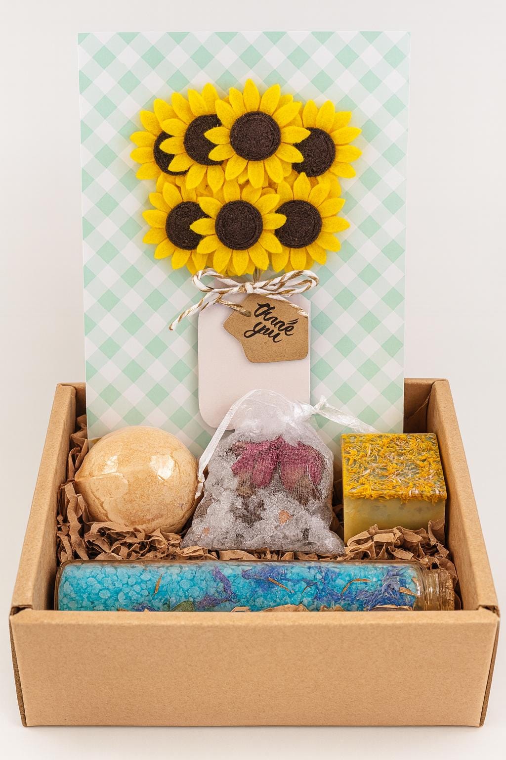 Self Care Gift Box for Women Hug in Box Encouragement Gift Box Care Package Holiday Gift for Her Time to Relax Spa Gift Box Bath Salt Favors
