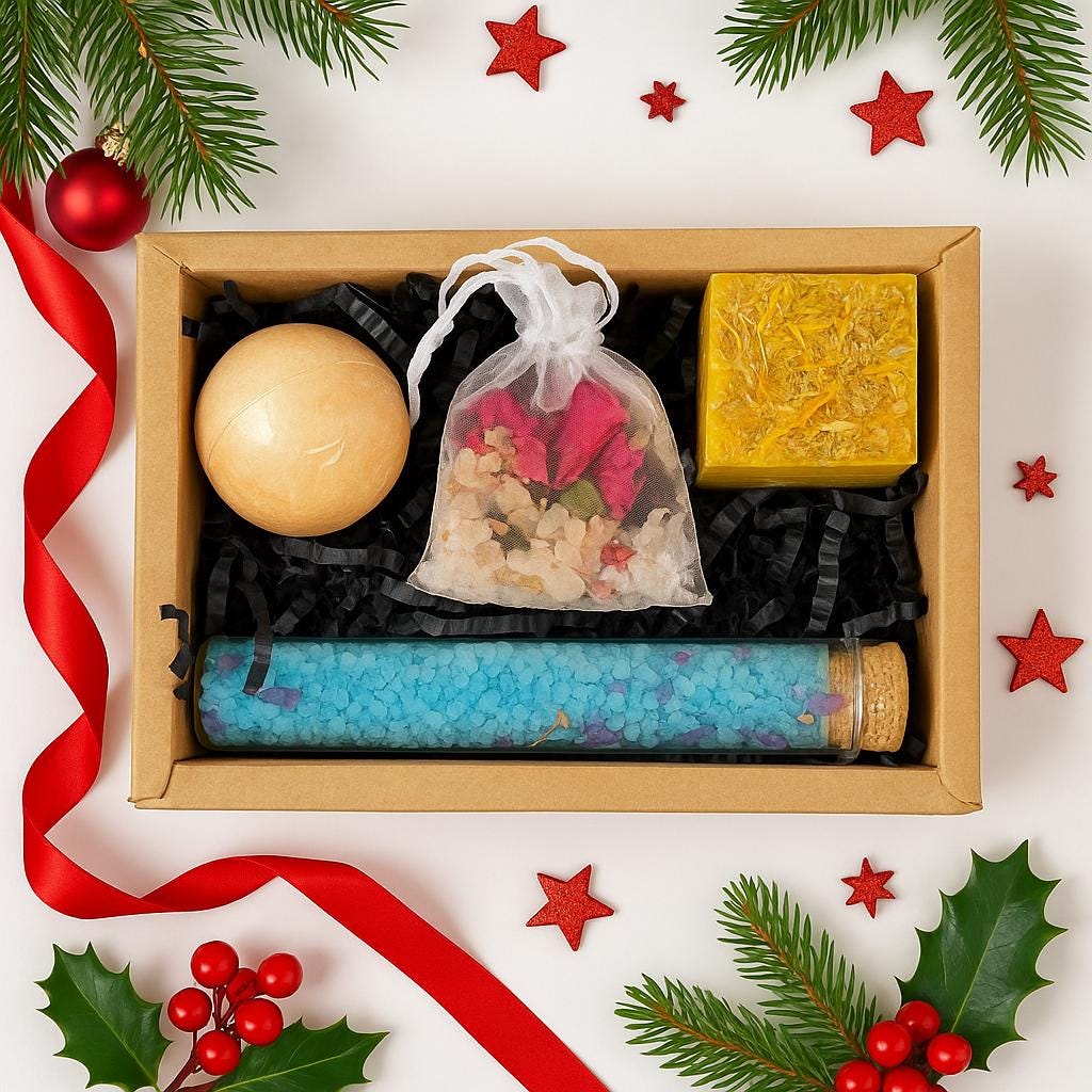 Christmas Gift Box Winter Gift Basket Holiday Gift Box Christmas Self Care Box Christmas Gift Basket Xmas gift box, Feliz Navidad New Year