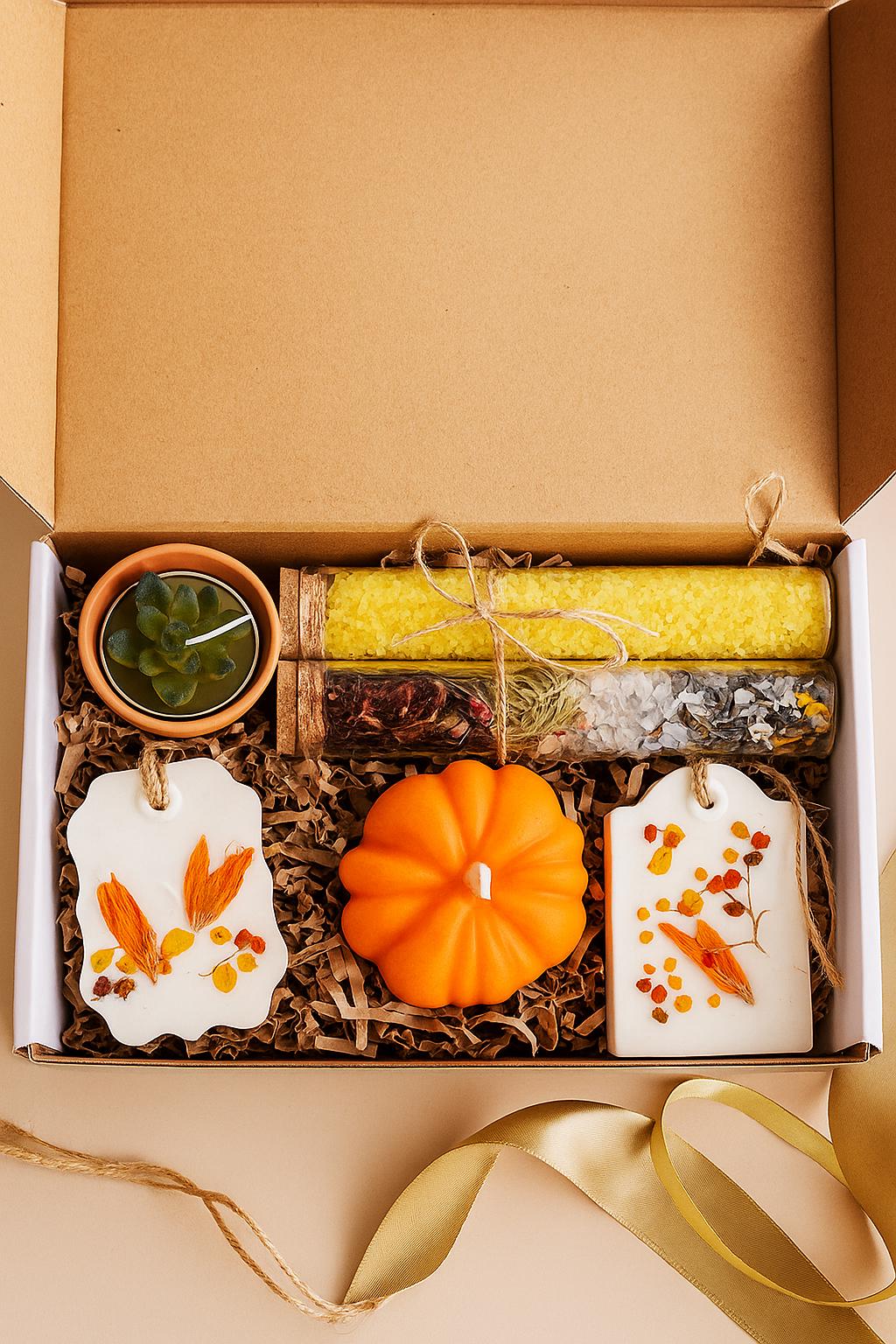 Fall Vibes Hygge Gift Set, Warm and Cozy Gift Box, Hello Fall Care Package, Fall Gift Basket for Women and Men, Fall Gift Set, Cabin gifts