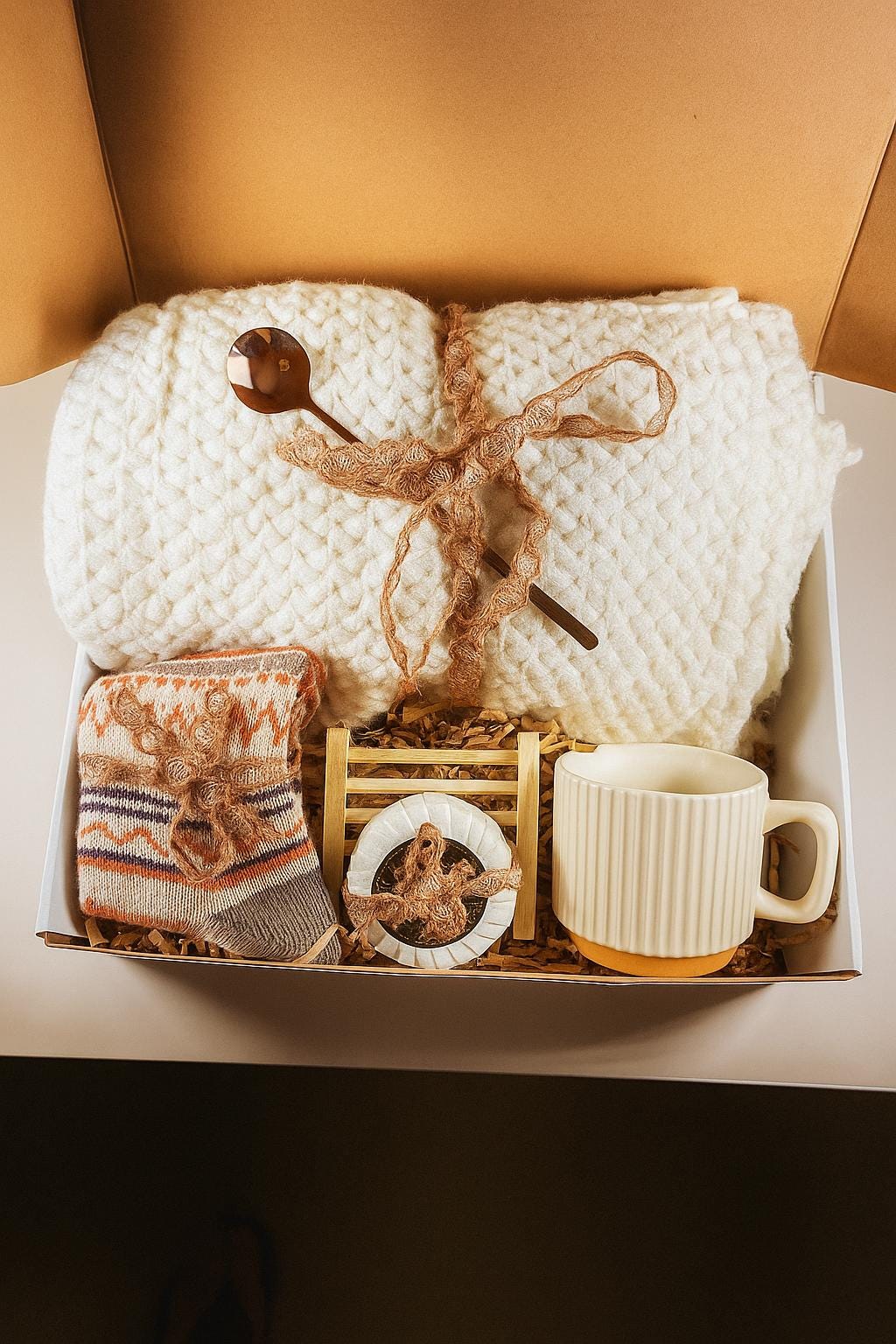 Fall Vibes Hygge Gift Set, Warm and Cozy Gift Box, Hello Fall Care Package, Fall Gift Basket for Women and Men, Fall Gift Set, Cabin gifts