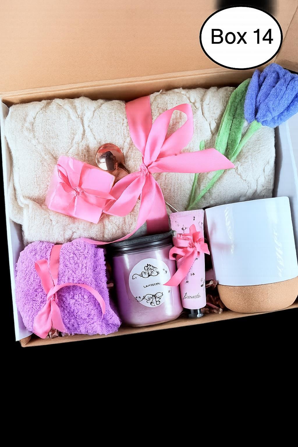 Get Well Soon Gift Box – Cozy Blanket Care Package, Thinking of You Basket