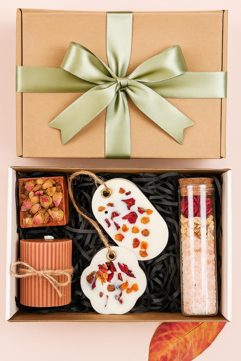 luxury spa gift box, premium comfort gift, cozy self care package, spa gift set for her, relaxation pamper kit, gift ready spa box, mindfulness gift box, gift for wellness lover, soothing spa hamper, luxury gift for mom, thinking of you spa gift, spa gift under 60, boutique spa gift set