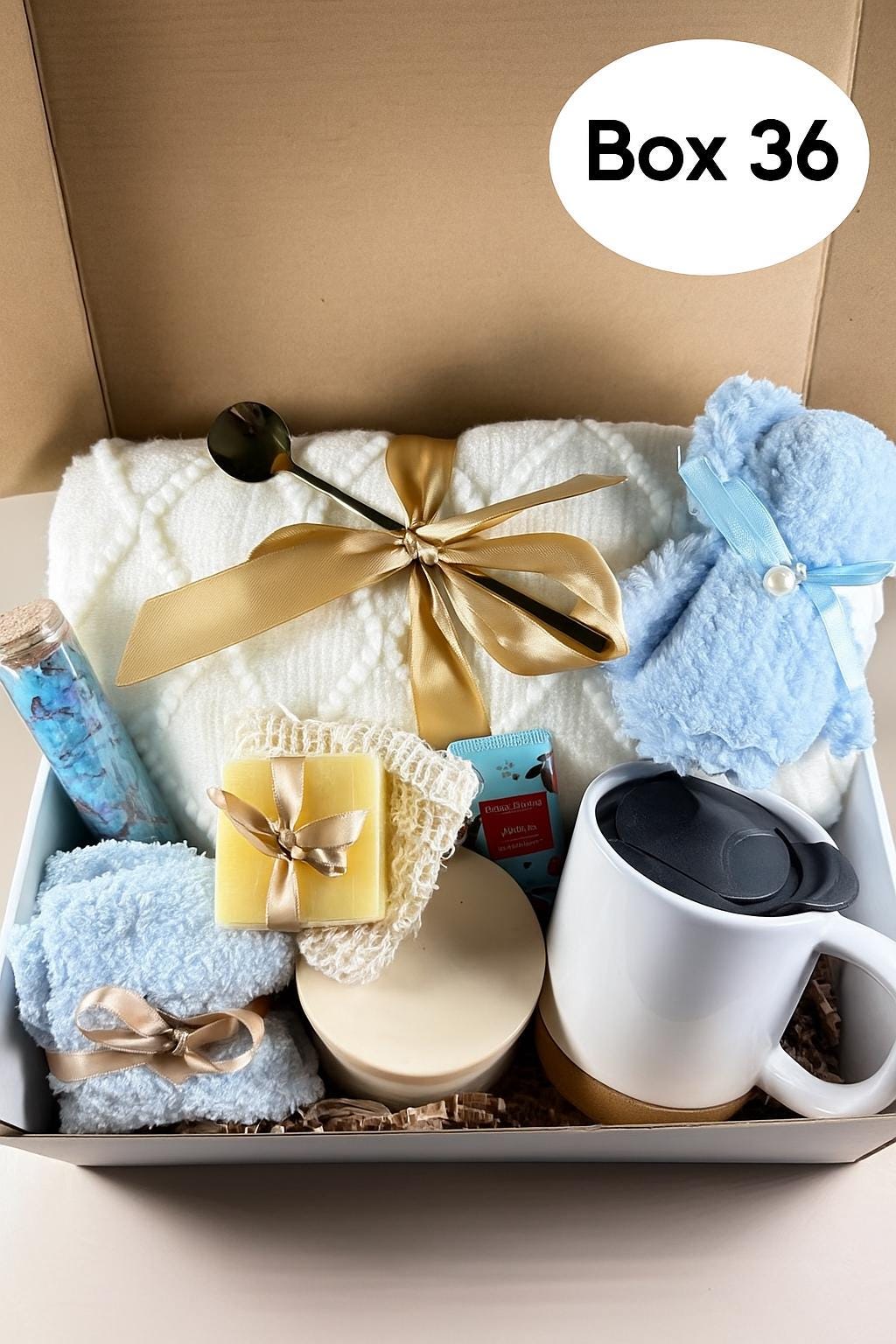Personalized Gift Box For Women, Gifts For Her, Best Friend Birthday Gifts, Self Care Box, Thinking Of You Care Package, Thank You Gift Box, Cozy Gift Set, Spa Gift Box