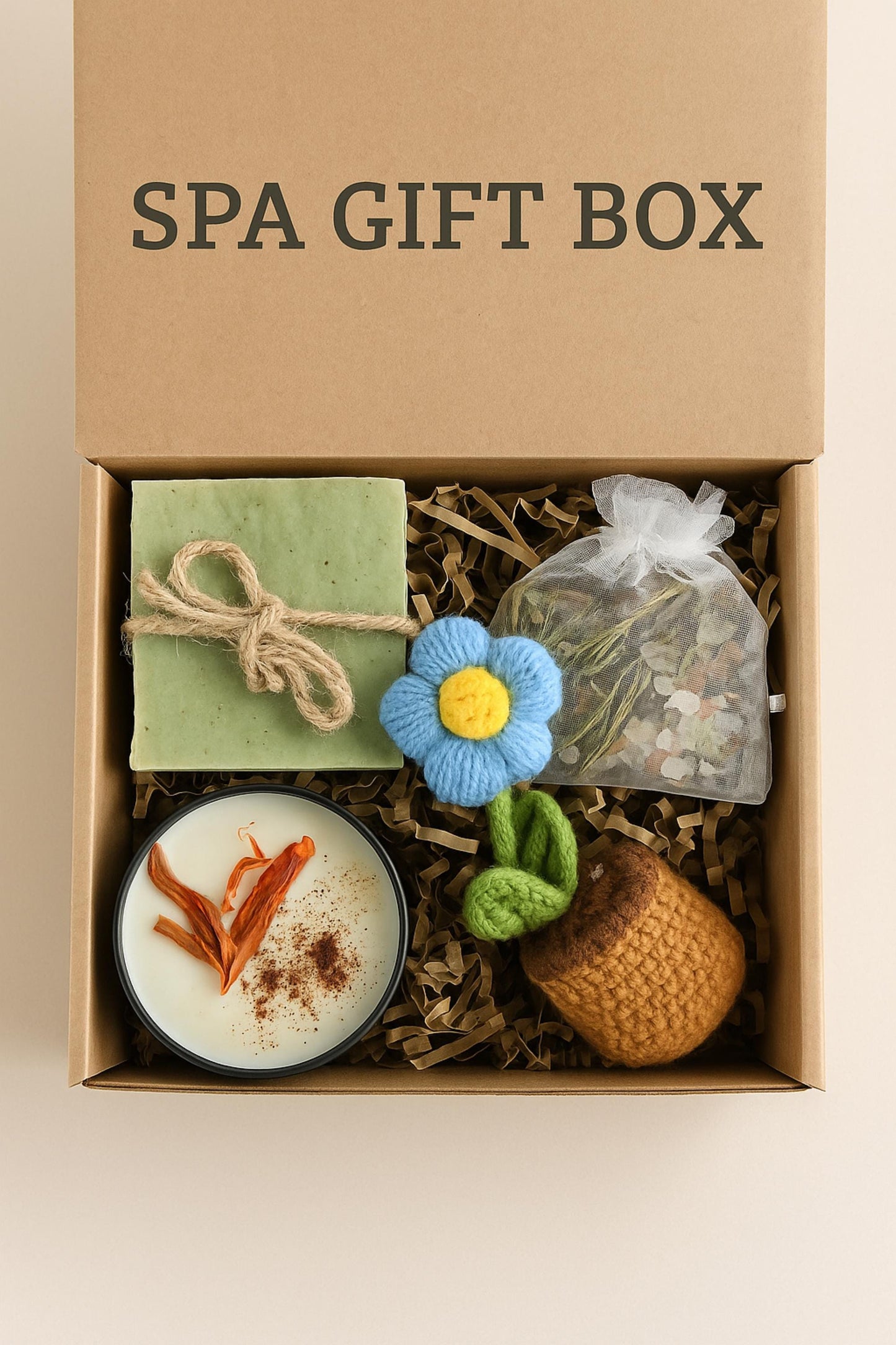 Cozy Gift Box, Hug in a Box, Handmade Soap Gift, Cozy Socks Gift, Bath Salt Gift Box, Self Care Package, Affordable Gift Set, Small Gift Box, Handmade in Florida, Crochet Flower Gift, Comfort Care Package, Spa Gift Box, just because gift box, sunflower self care set, eco friendly spa gift, handmade soap and candle, sunflower surprise gift, natural spa box, small gift just because, cozy spa gift set