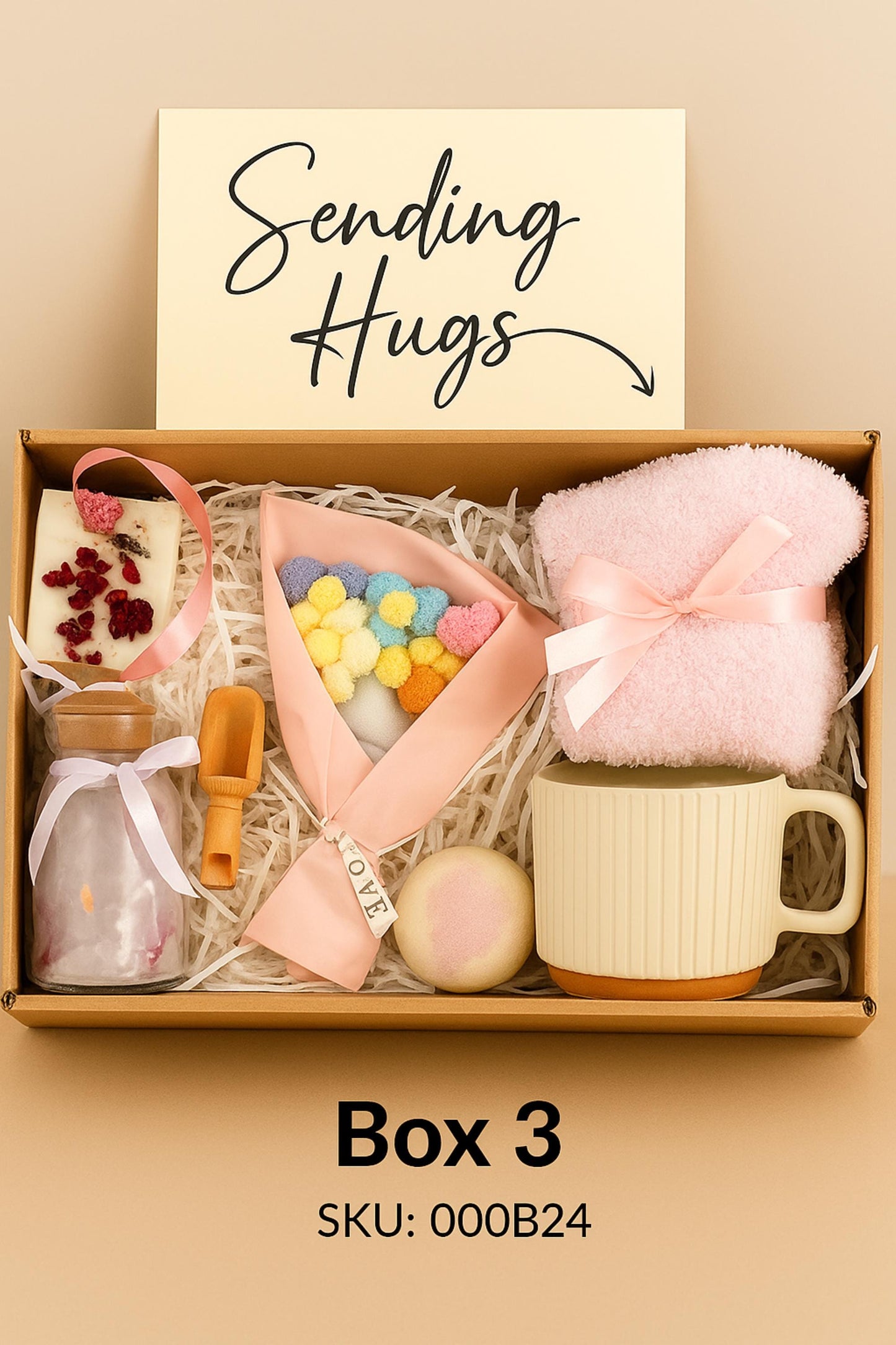 Cozy care package, Hug in Box, Get Well Soon Gift, Birthday Thinking of You