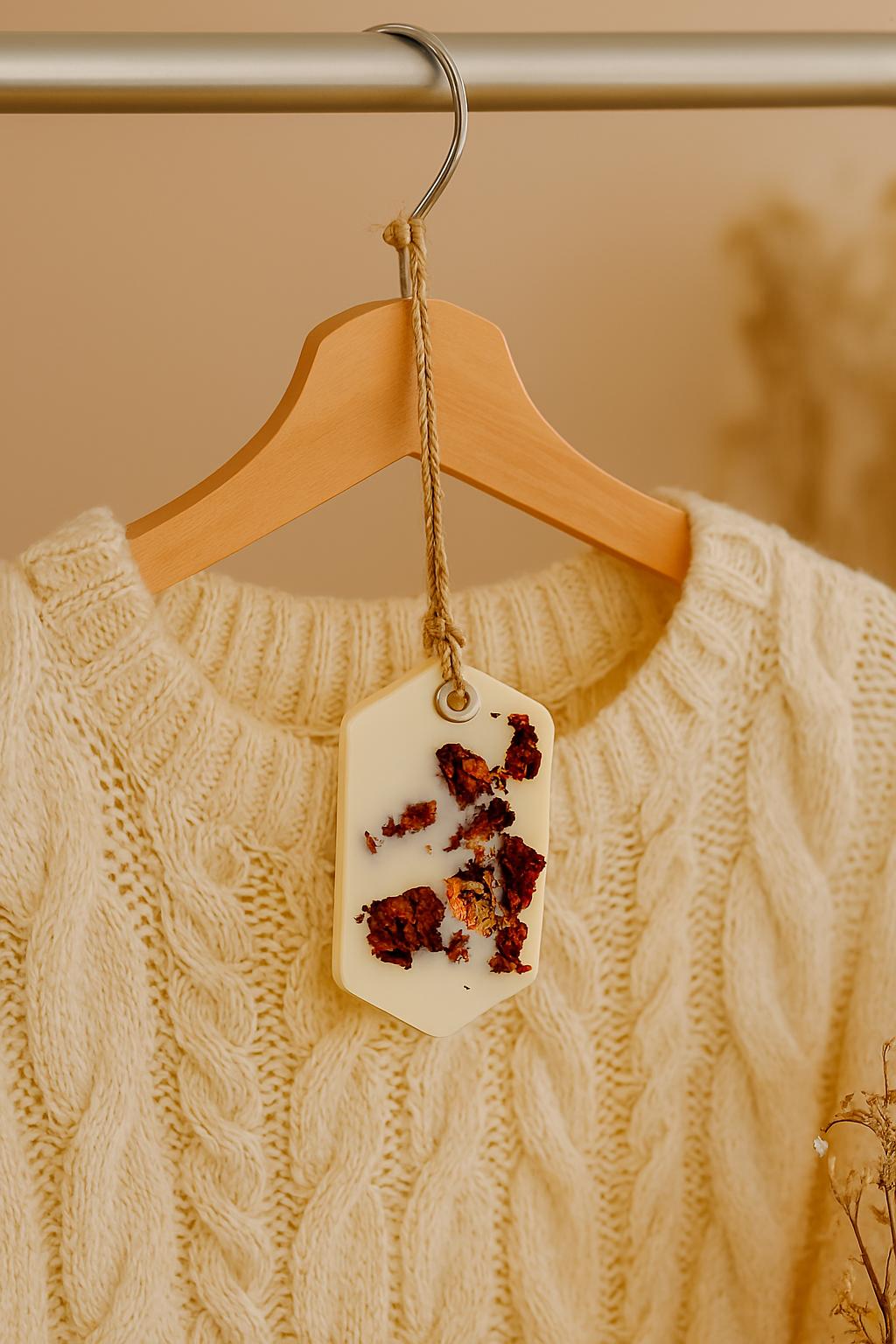 Rose Wax Sachet, Botanical Wax Tablet, Handmade Closet Freshener, Natural Wax Ornament, Dried Flower Sachet, Scented Wax Tag, Aromatherapy Sachet, Wax Air Freshener, Eco-Friendly Home Décor, Wax Drawer Freshener, Wax Sachet Gift Set, Rose Petal Wax, Twine Loop Sachet, Handmade Wax Décor, Wax Sachet Trio