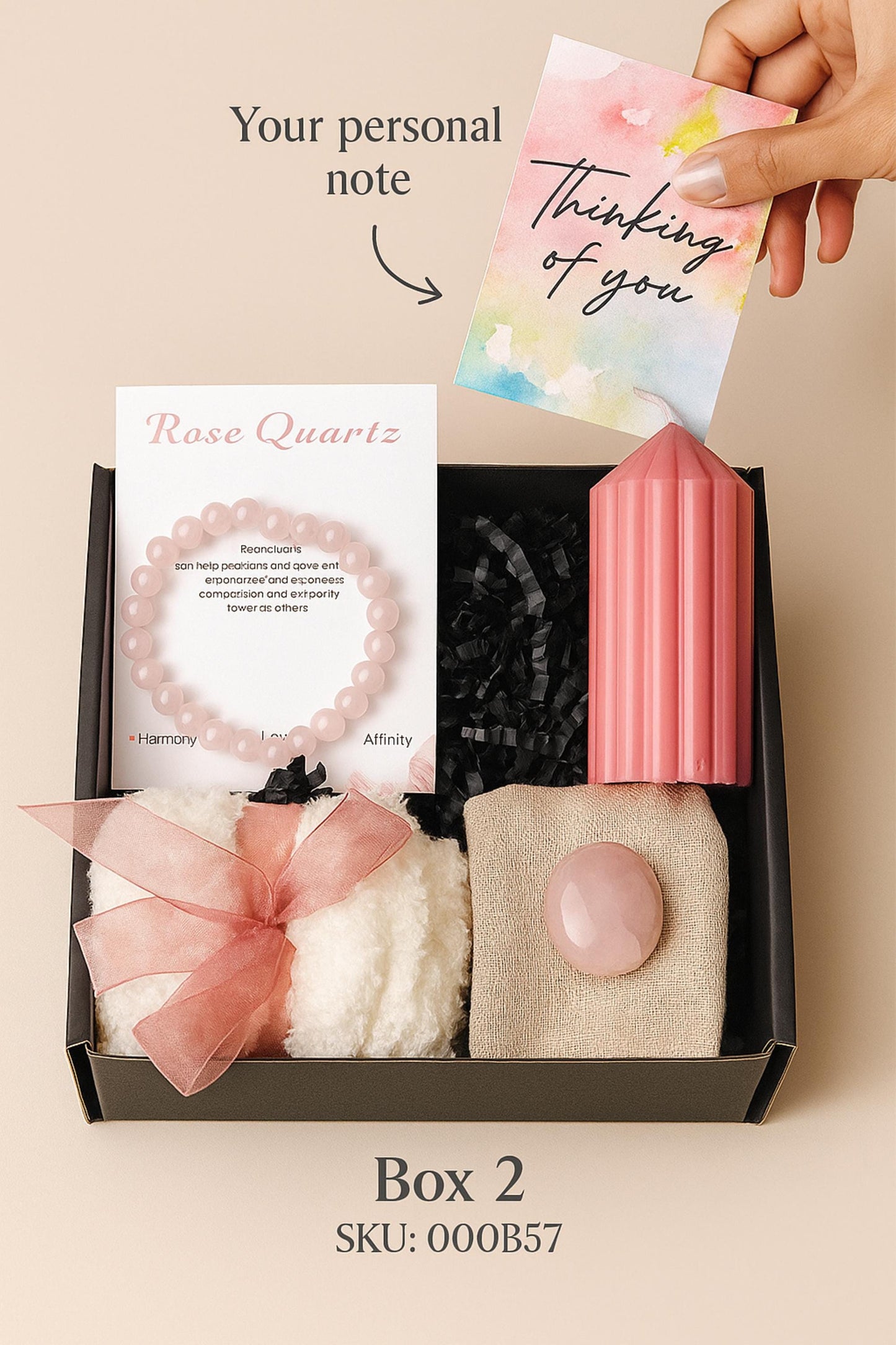 Cozy Gift Box, Hug in a Box, Handmade Soap Gift, Cozy Socks Gift, Bath Salt Gift Box, Self Care Package, cozy spa gift set, rose quartz gift, love bracelet, self care box, spa gift for her, cozy socks candle, worry stone rose quartz, birthday gift box, emotional healing, comfort gift, amethyst gift box, stress relief box, calming crystal gift, healing bracelet, handmade candle soap, spa gift for her, relaxation care package, self care gift, gemstone bracelet gift, amethyst jewelry set