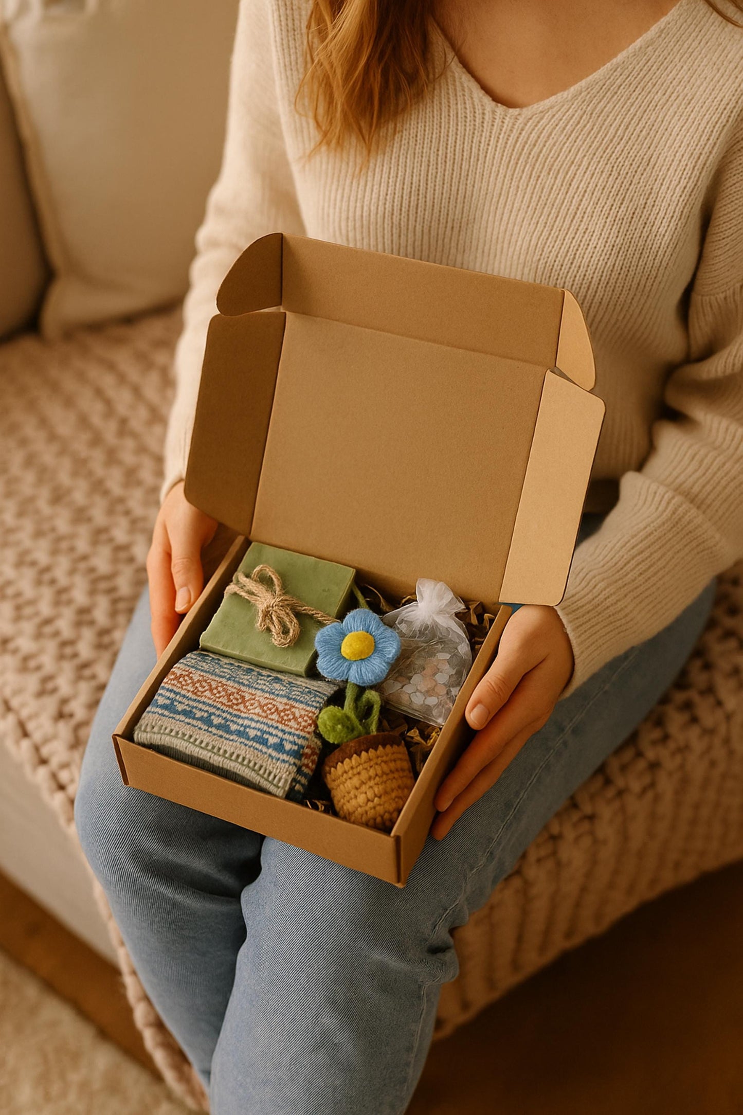 Fall Gift Box, Thanksgiving Gift, Autumn Cozy Box, Fall Care Package, Hostess Gift Box, Seasonal Cozy Gift, Autumn Self Care, Fall Wellness Gift, Cozy Socks Gift, Handmade Soap Box, Small Fall Gift, Thinking of You Fall, Autumn Thank you Gift