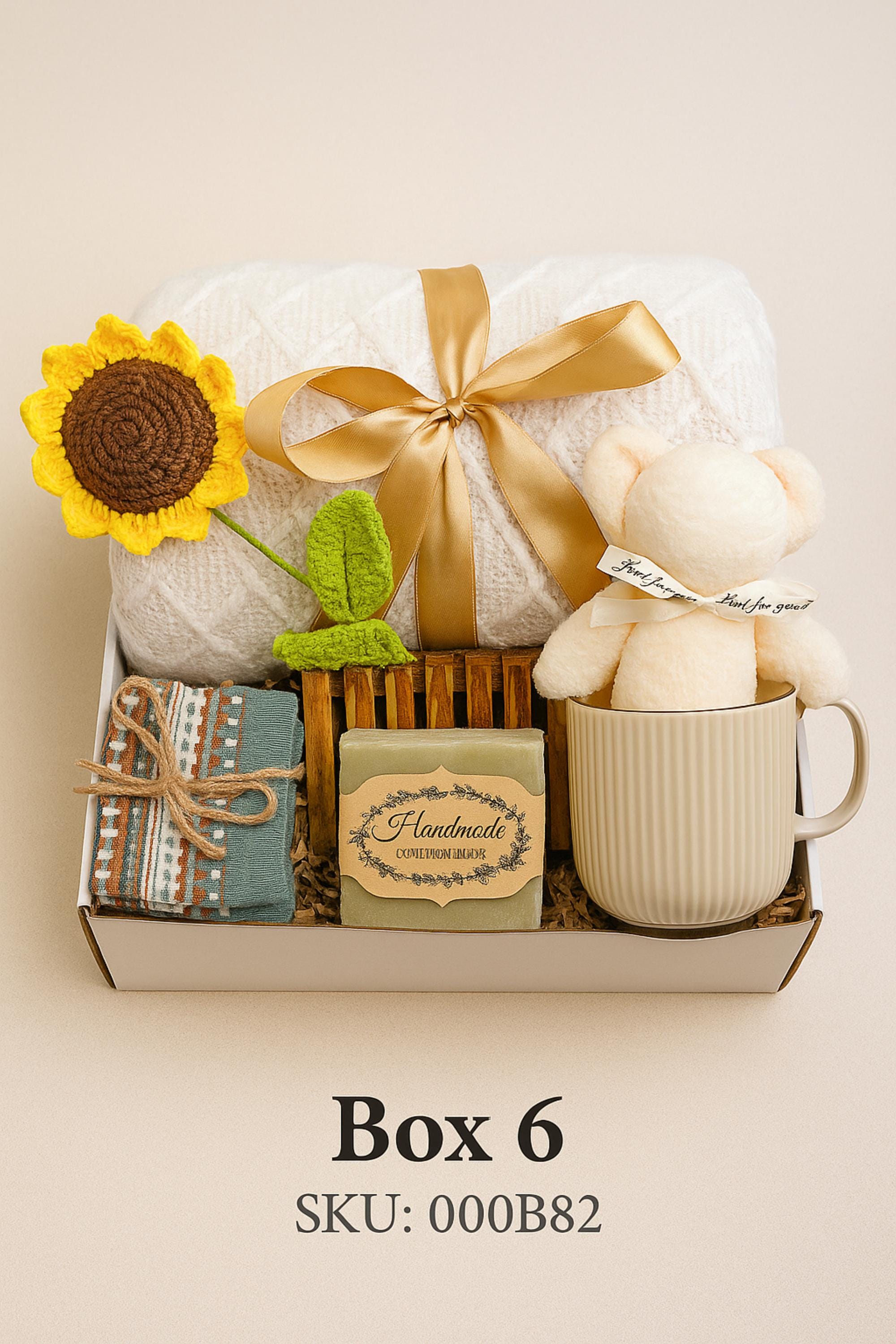 Cozy Gift Box, Hug in a Box, Handmade Soap Gift, Cozy Socks Gift, Bath Salt Gift Box, Self Care Package, Affordable Gift Set, Small Gift Box, sunflower self care set, eco friendly spa gift, handmade soap and candle, sunflower surprise gift, natural spa box, small gift just because, cozy spa gift set, Sunflower spa gift set, Thank you spa gift, small business gift, Encouragement gift, Hug in a box gift, Thinking of you box, Cozy care package