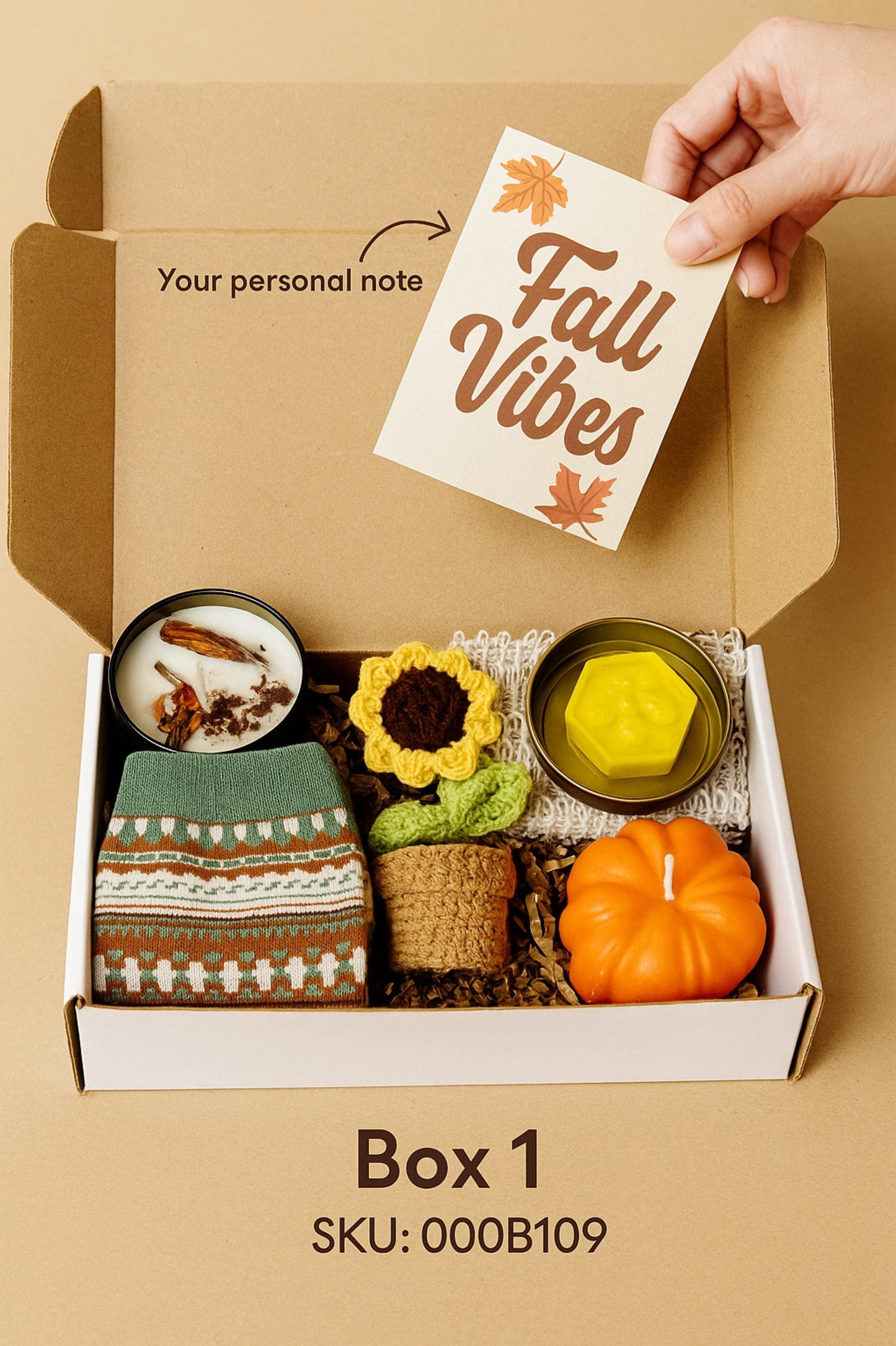 Fall Vibes Hygge Set, Gift Basket for Women, Cozy Care Package, Thanksgiving Favors