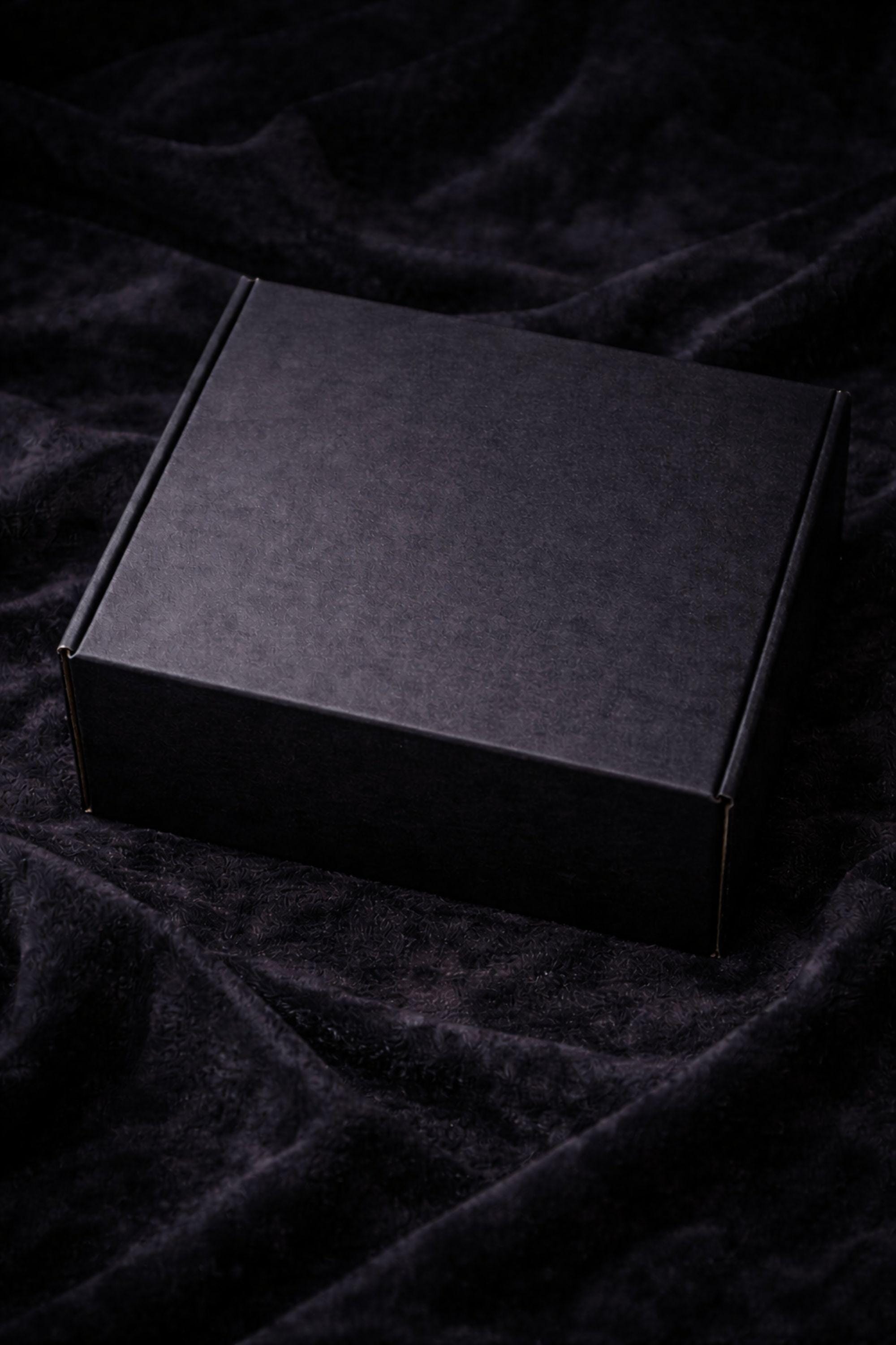 Gothic Sacred Heart Ritual Box featuring a handcrafted black candle with a red heart centerpiece and black and red bubble candles arranged in a dark gift box. This dark ritual candle set is designed for gothic home decor, witchy interiors, and alternative spiritual gifts. Unique handmade candle box with dramatic dark aesthetic, perfect for altar decor, shelves, or intentional spaces.