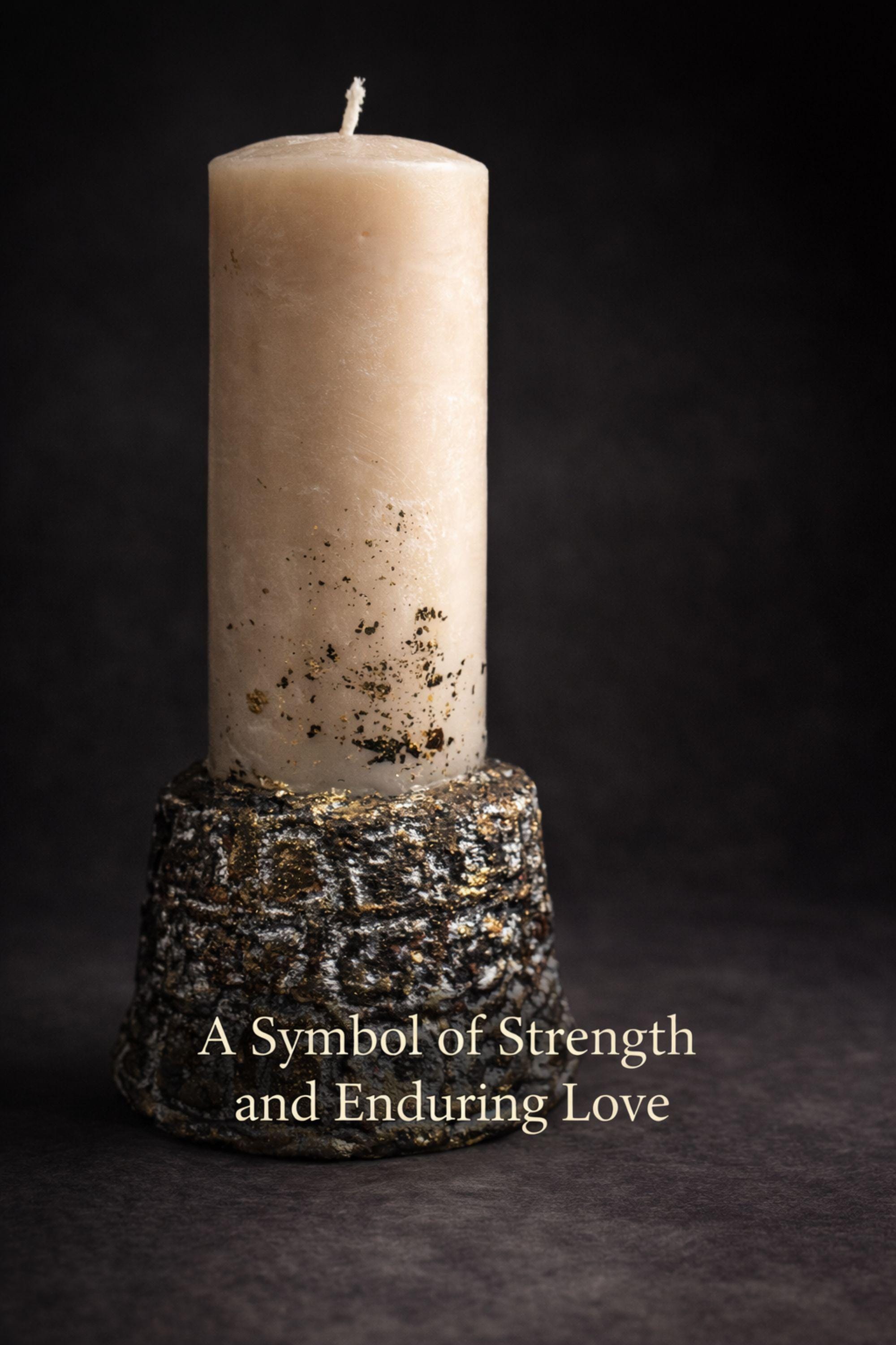 Loss of father sympathy gift box displayed on dark charcoal background with cozy olive knit blanket, handmade pillar candle with textured stone-style base and subtle gold accents, natural handmade soap on wooden holder, ceramic mug with spoon, thoughtful bereavement care package designed for condolence support, memorial gift for grieving family after dad loss, meaningful comfort present during funeral or remembrance