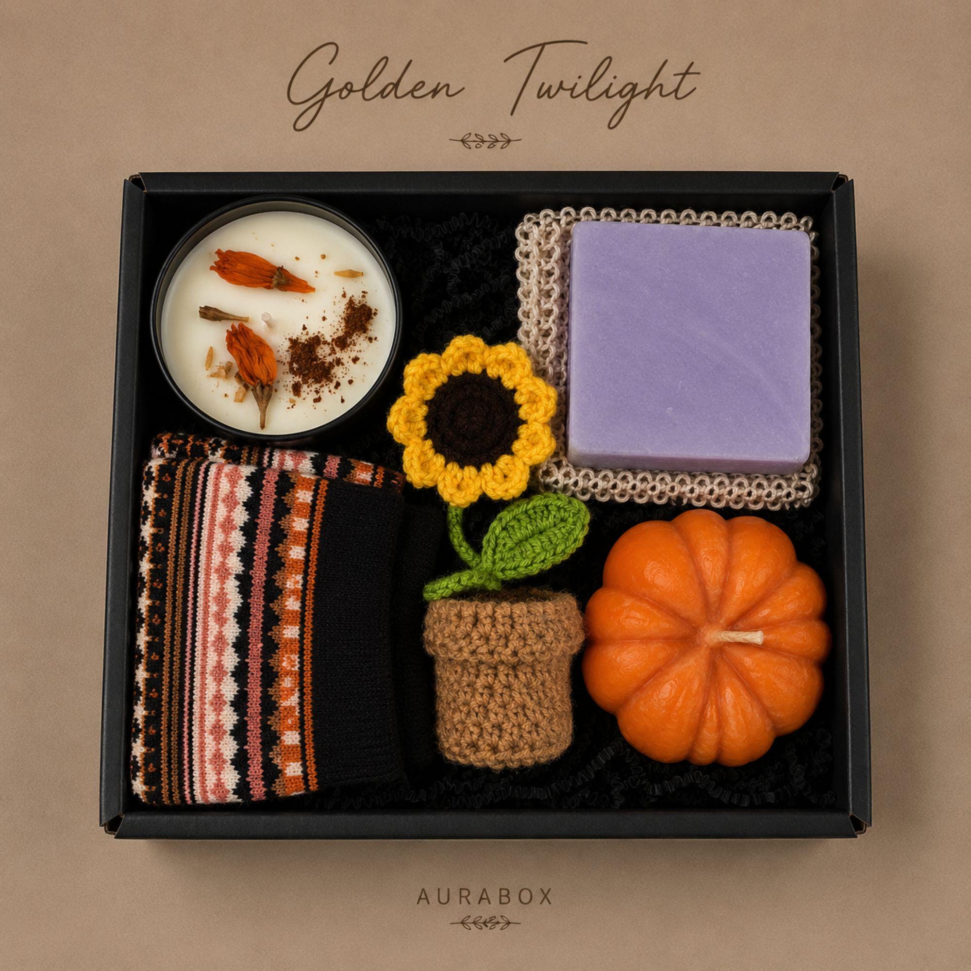 Thanksgiving Gift Box for Women, Fall Spa Gift Basket, Cozy Autumn Self Care Package, Pumpkin Candle Hostess Gift Set