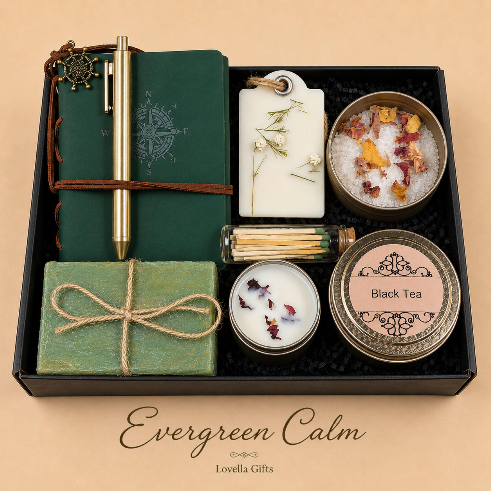 Horse lover gift box for men featuring journal, pen, coffee soap, honey, decorative horse candle, bath salts and matches, cowboy gift set, birthday gift for him, dad gift basket, husband gift box, boyfriend gift, coffee lover care package, western themed gift box, luxury self care gift for men, ranch gift, thoughtful journal gift set, handmade Florida gift box