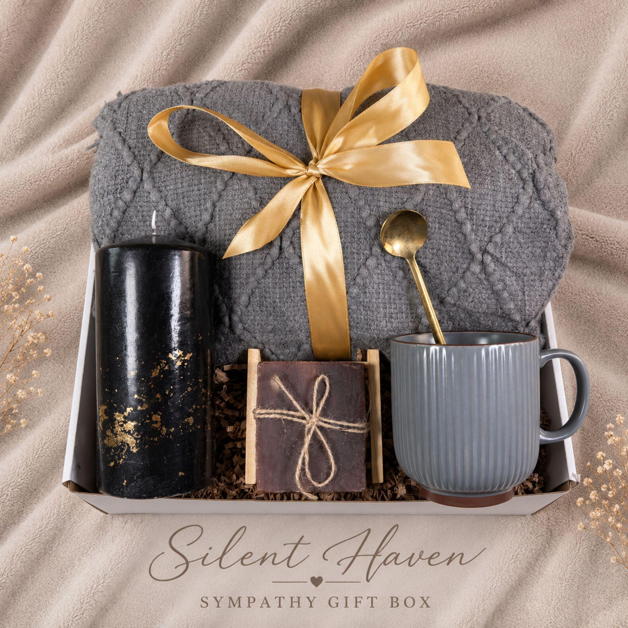 Loss of Daughter Gift sympathy gift box with comforting bereavement care items, memorial support for grieving parents, and condolence gift presentation.