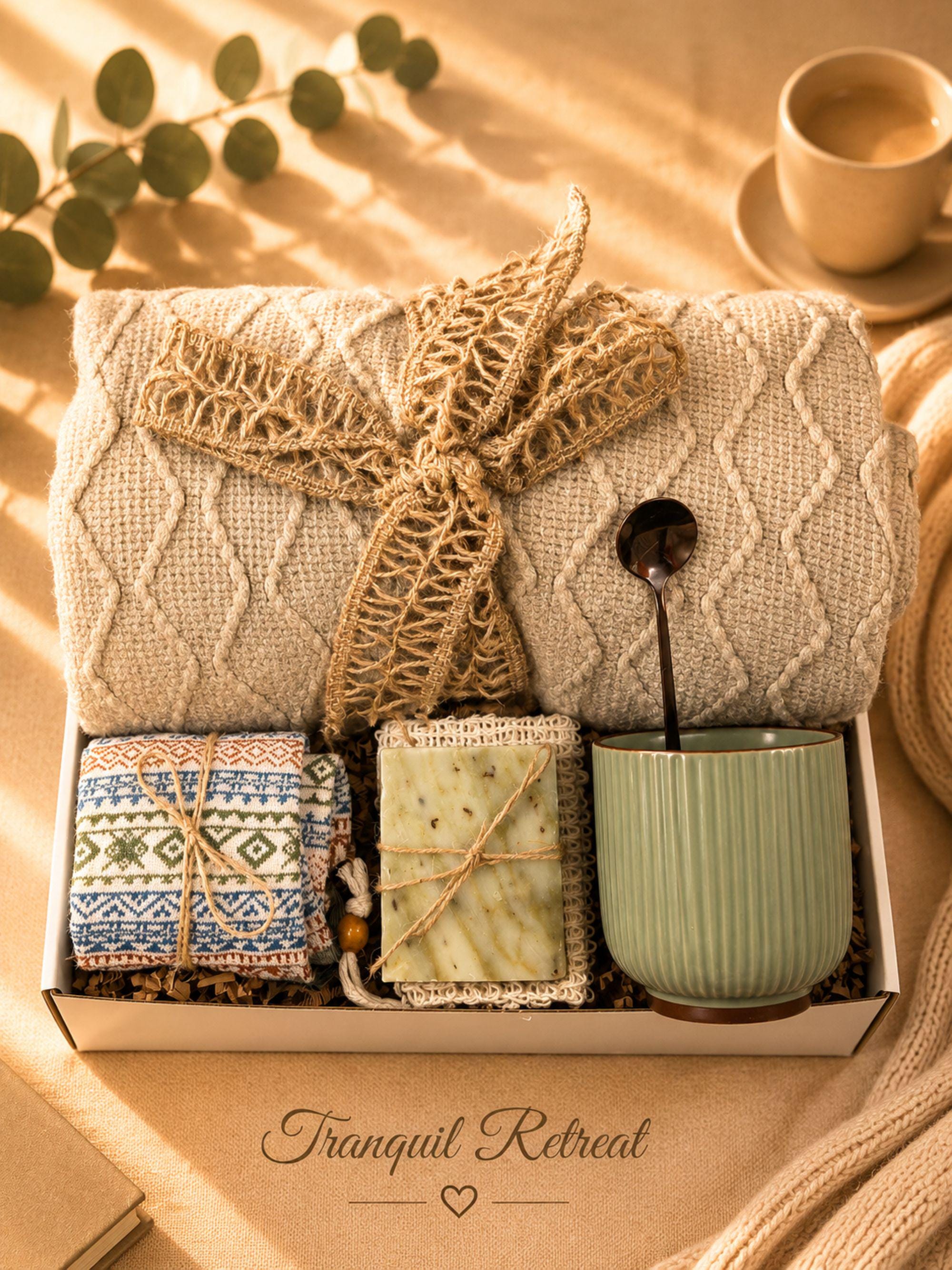 Surgery Recovery Gift Box post surgery care package with comforting self care items, get well soon support, and thoughtful recovery gift for women.