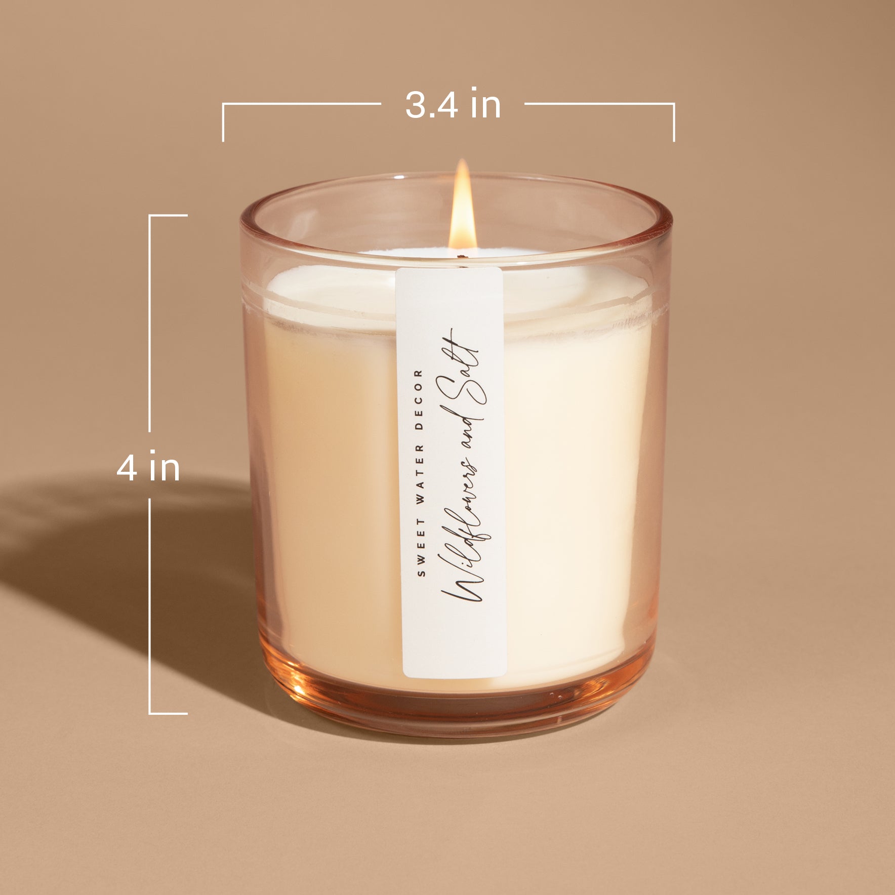 Hello Fall Soy Candle - Tinted Glass Jar, 12 oz - view 4