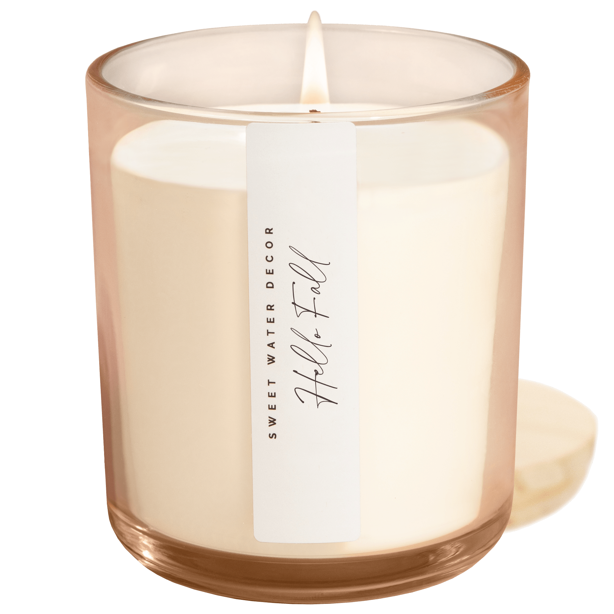 Hello Fall Soy Candle - Tinted Glass Jar, 12 oz - view 1