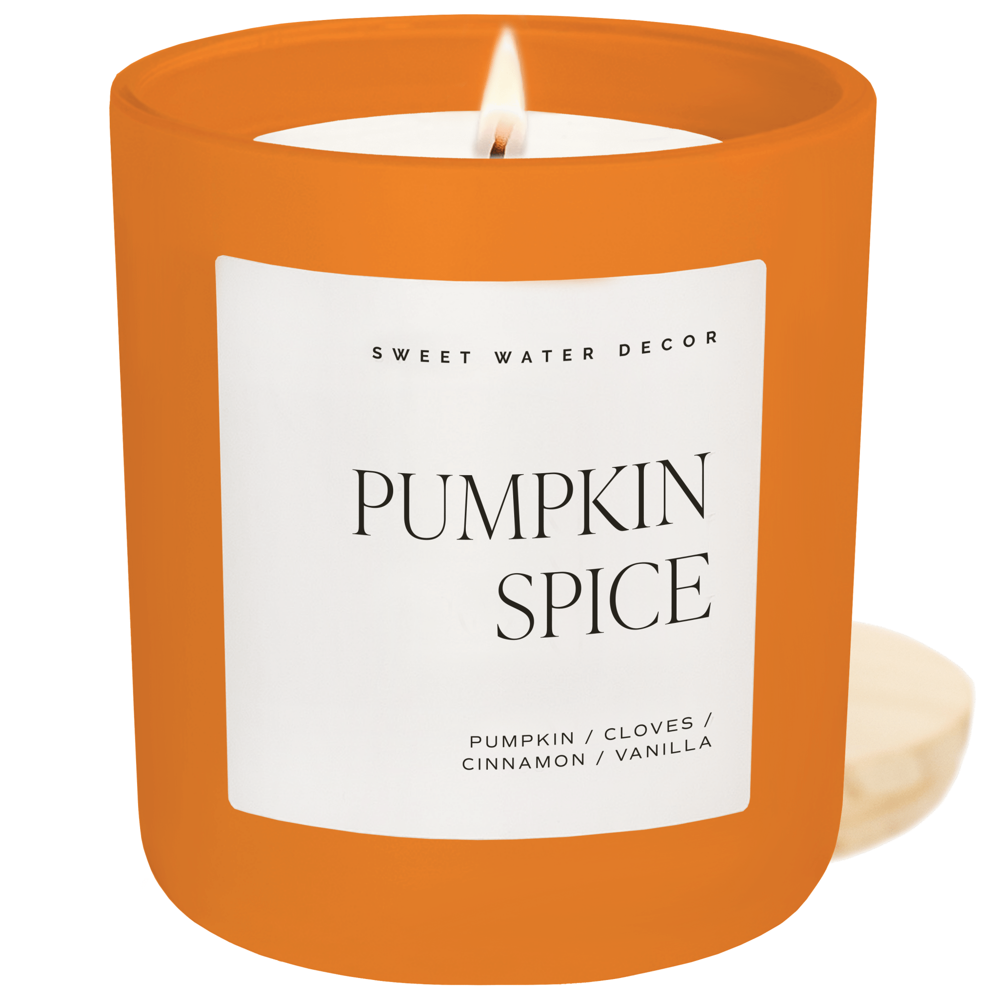 Pumpkin Spice Soy Candle - Orange Matte Jar, 15 oz - view 1