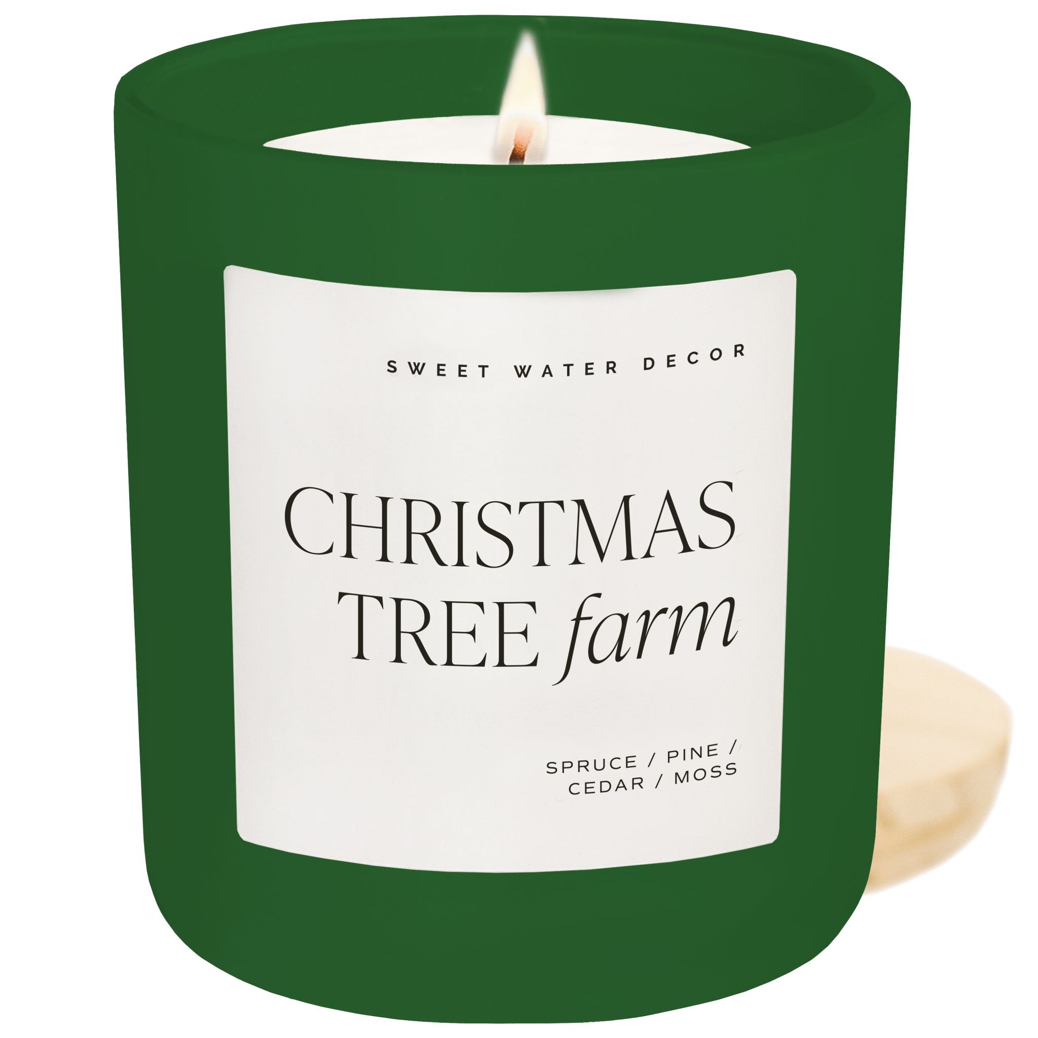 Christmas Tree Farm Candle - Green Matte Jar, 15 oz - view 1