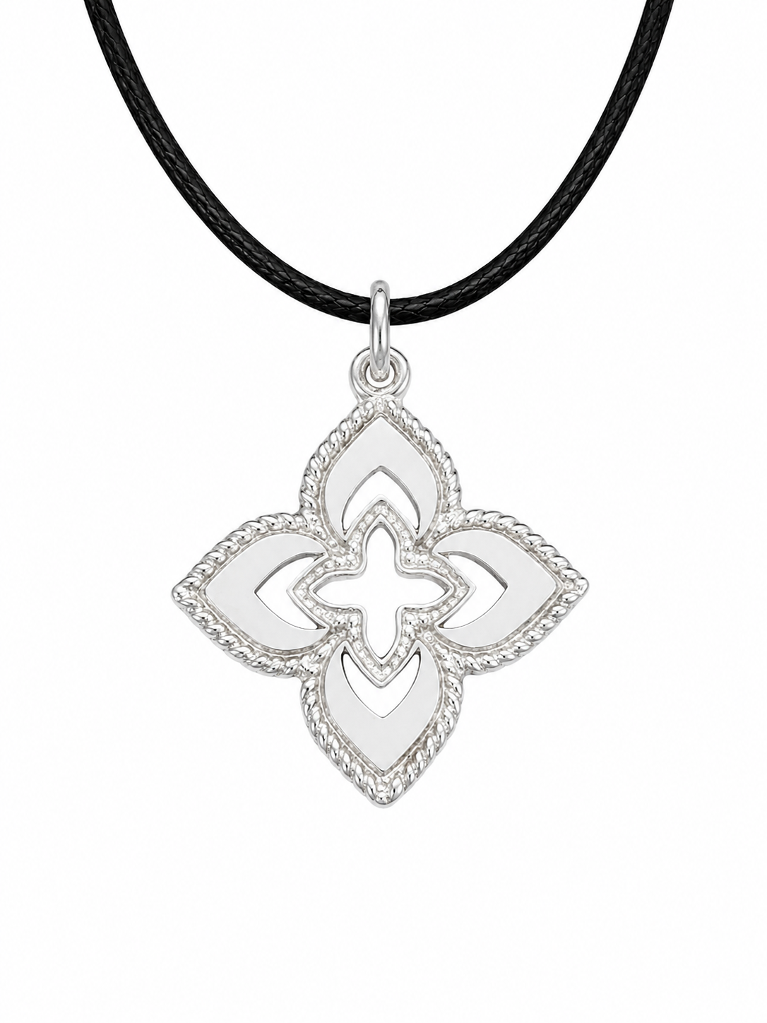 🌿 Protection Flower Necklace – Sacred Geometry Clover Necklace | Minimalist Statement Jewelry, 25th & 30th Birthday Gift