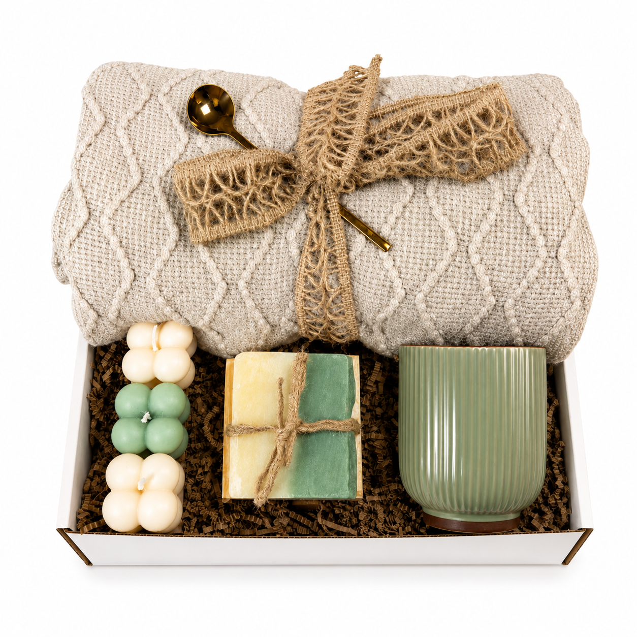 Gift for Him Luxury Self Care Gift Box for Men Cozy Blanket