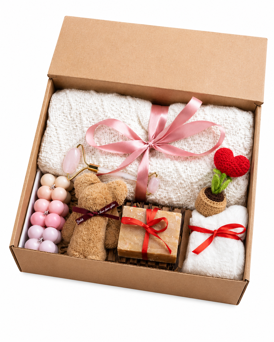 Cozy Blanket Gift Box Large Self Care Set