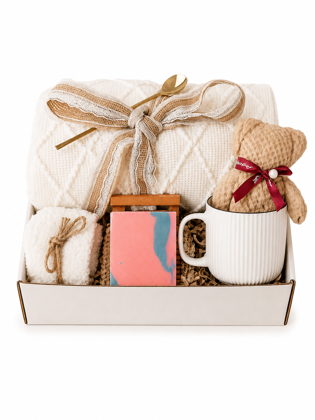 Cozy Holiday Self Care Gift Box – Spa & Get-Well Comfort Set for Women