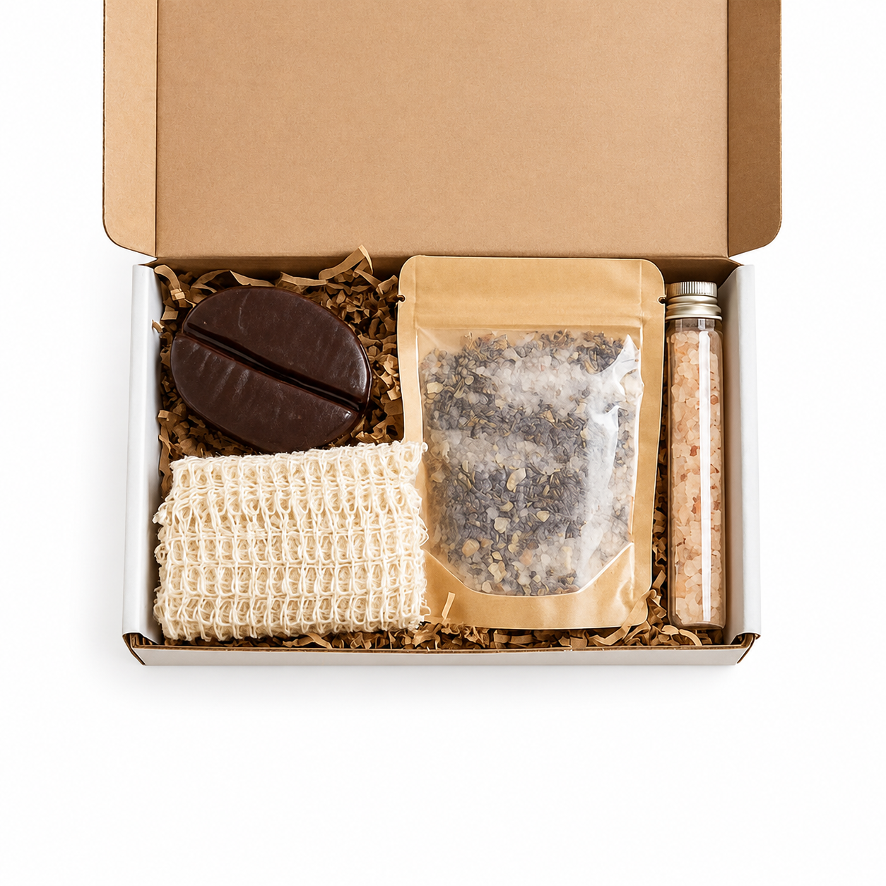 ☕ Caja de regalo de spa para amantes del café – Regalo de cuidado personal para ella