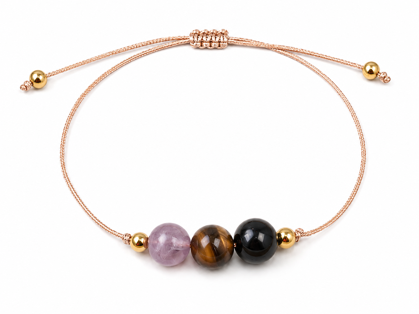 No negativity 3 bead protection bracelet