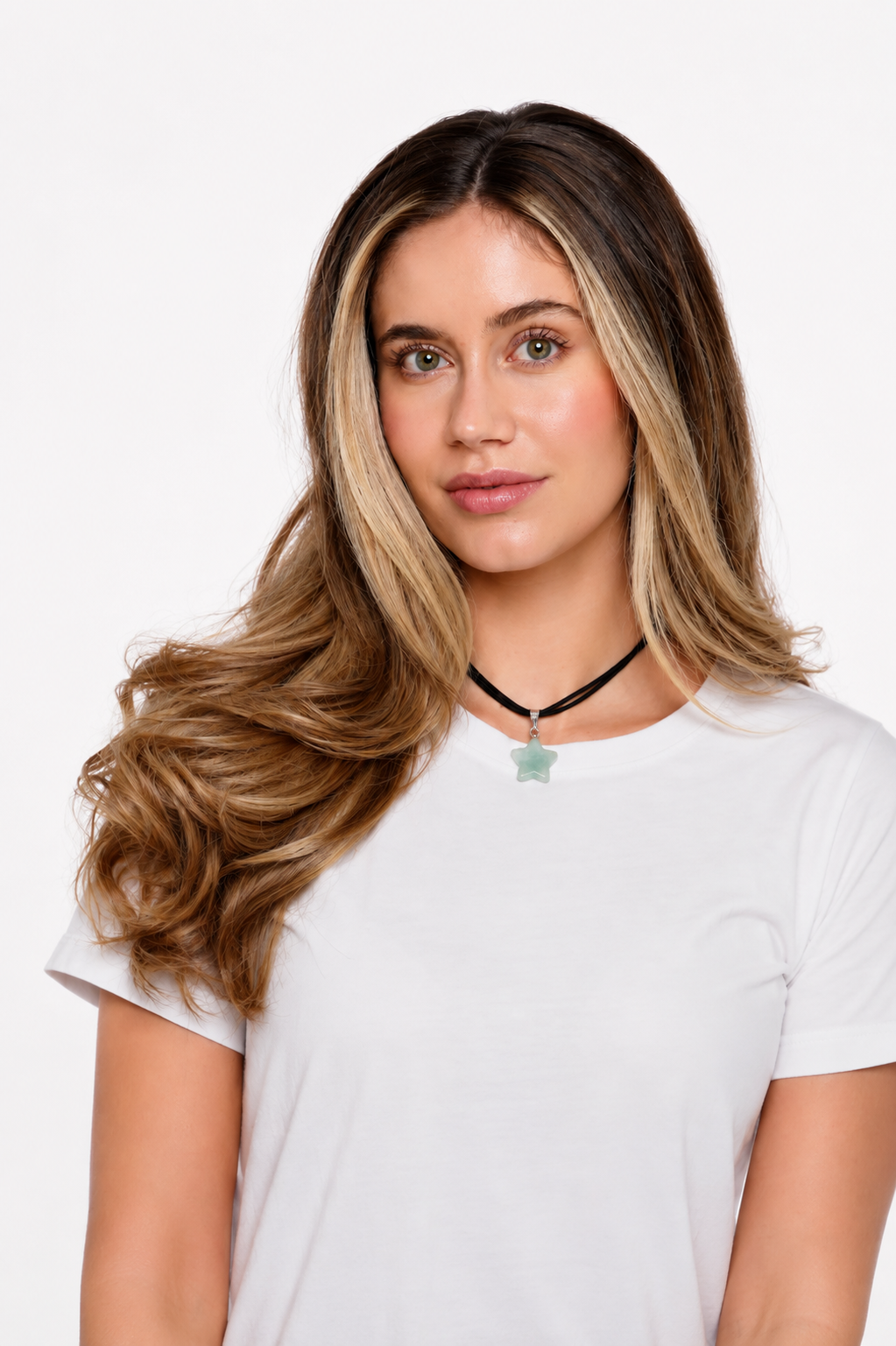 Jade Star Pendant Mom Sister Necklace Protection