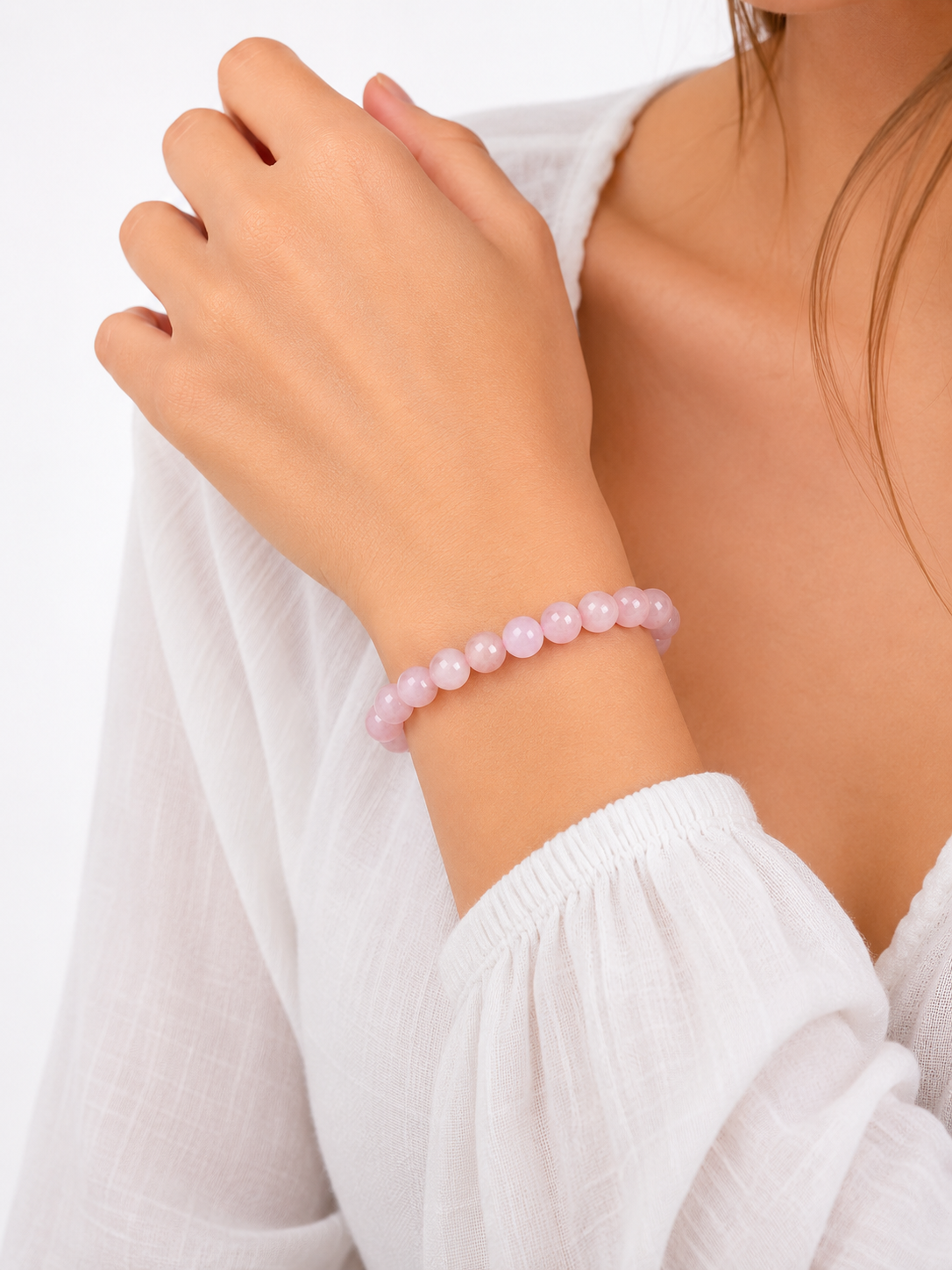 Rose Quartz Bracelet: Friendship, Love & Protection - Boho Gemstone