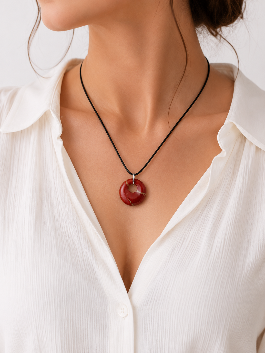 Agate Protection Evil Eye Necklace